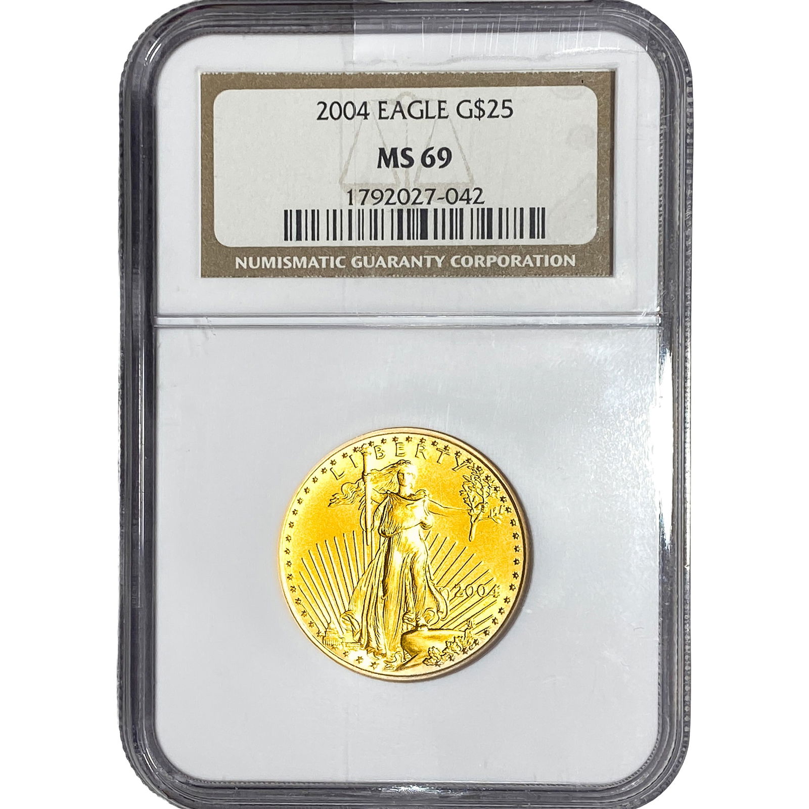 2004 1/2oz Gold Eagle $25 NGC SM69 (1 of 2)