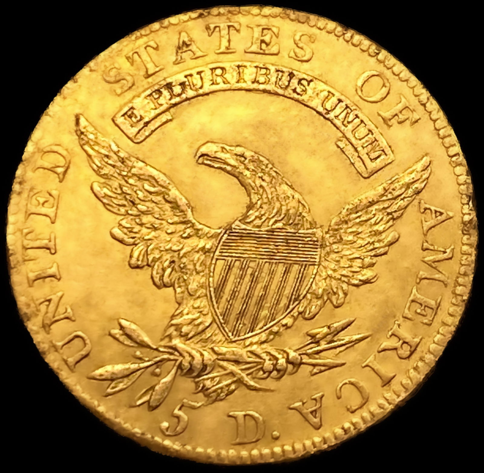 1808 $5 Gold Half Eagle UNCIRCULATED - 2