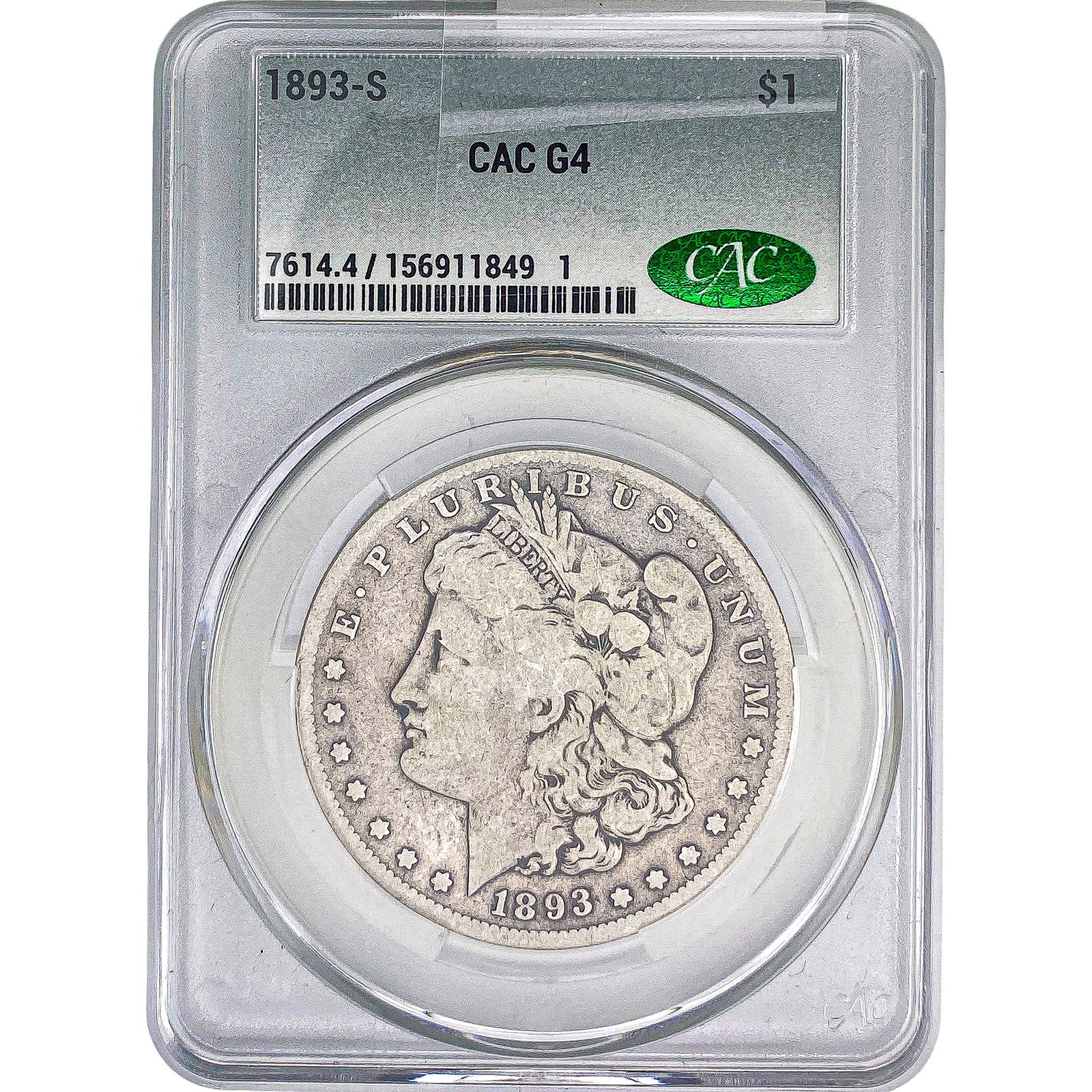 1893-S Morgan Silver Dollar CAC G4 (1 of 2)