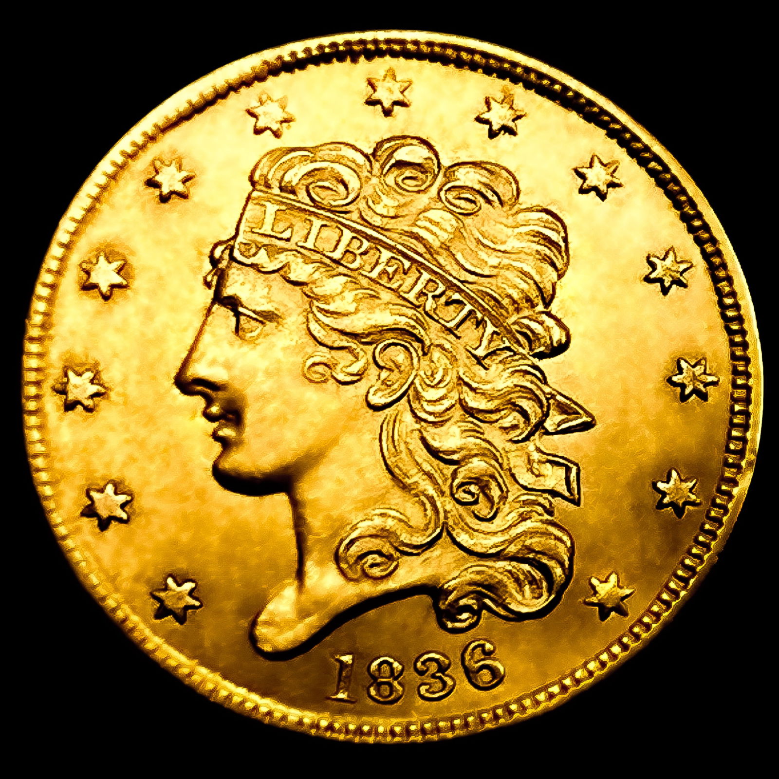 1836 $5 Gold Half Eagle (1 of 2)