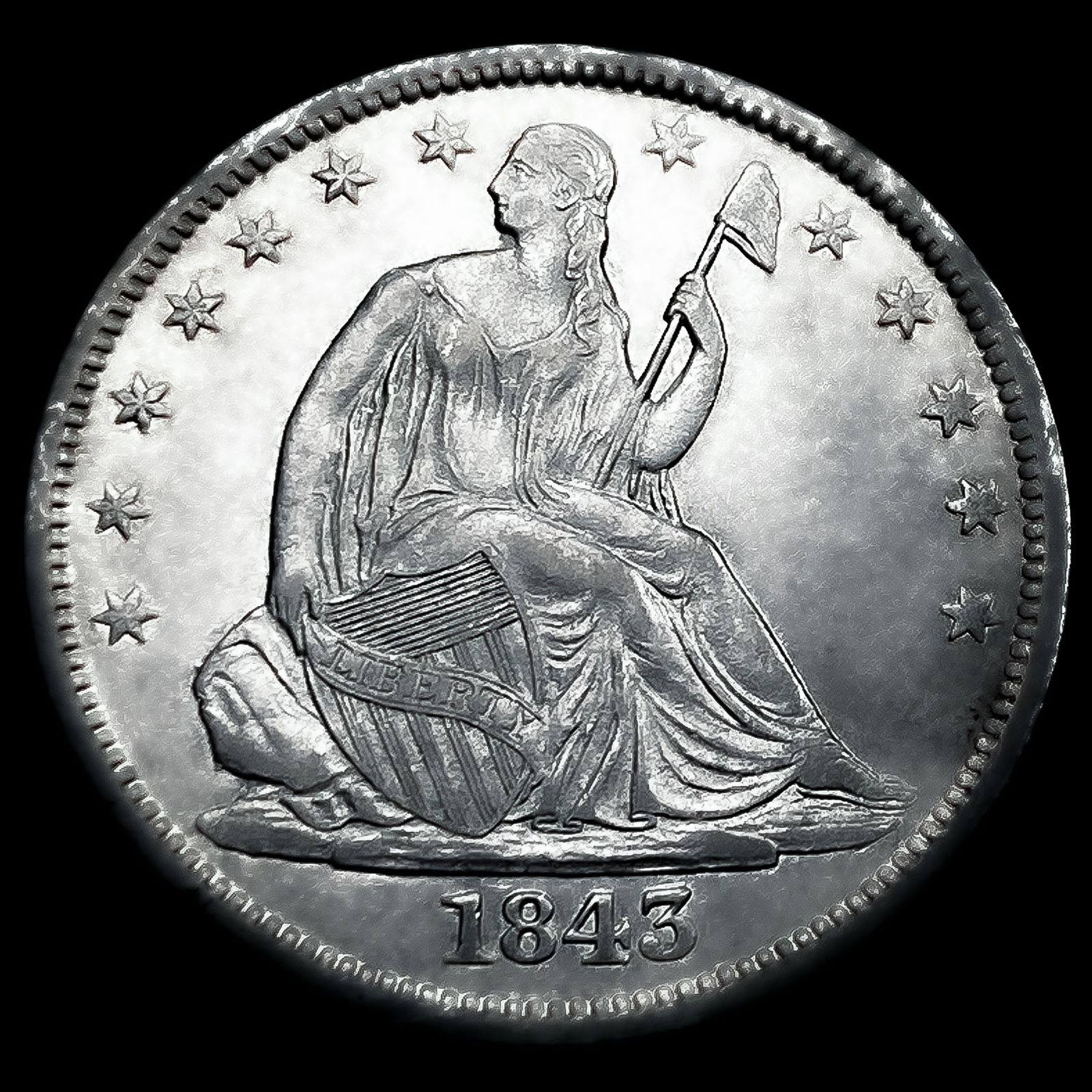 1843-O Seated Liberty Half Dollar: 1843-O Seated Liberty Half Dollar