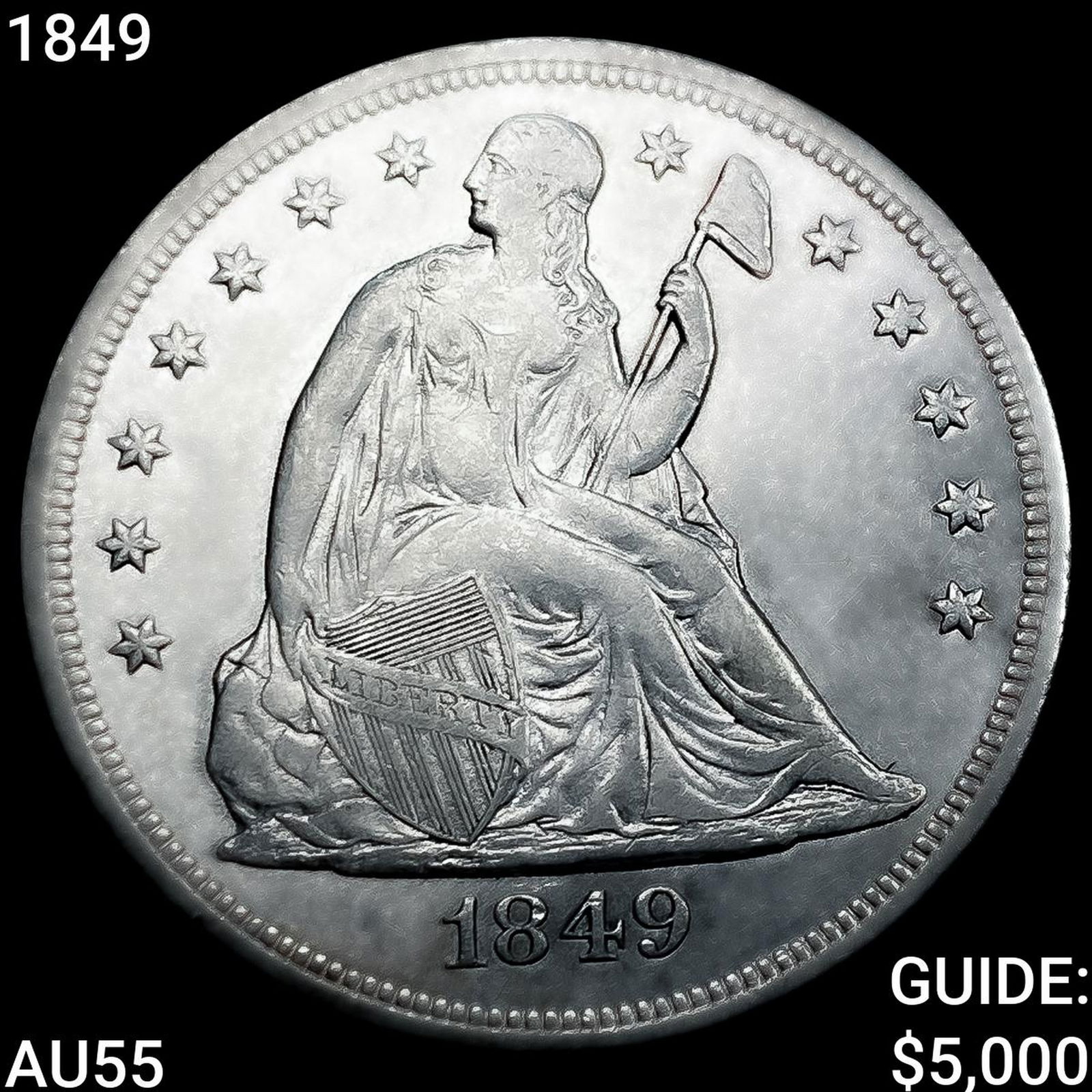 1849 Seated Liberty Dollar (1 of 2)