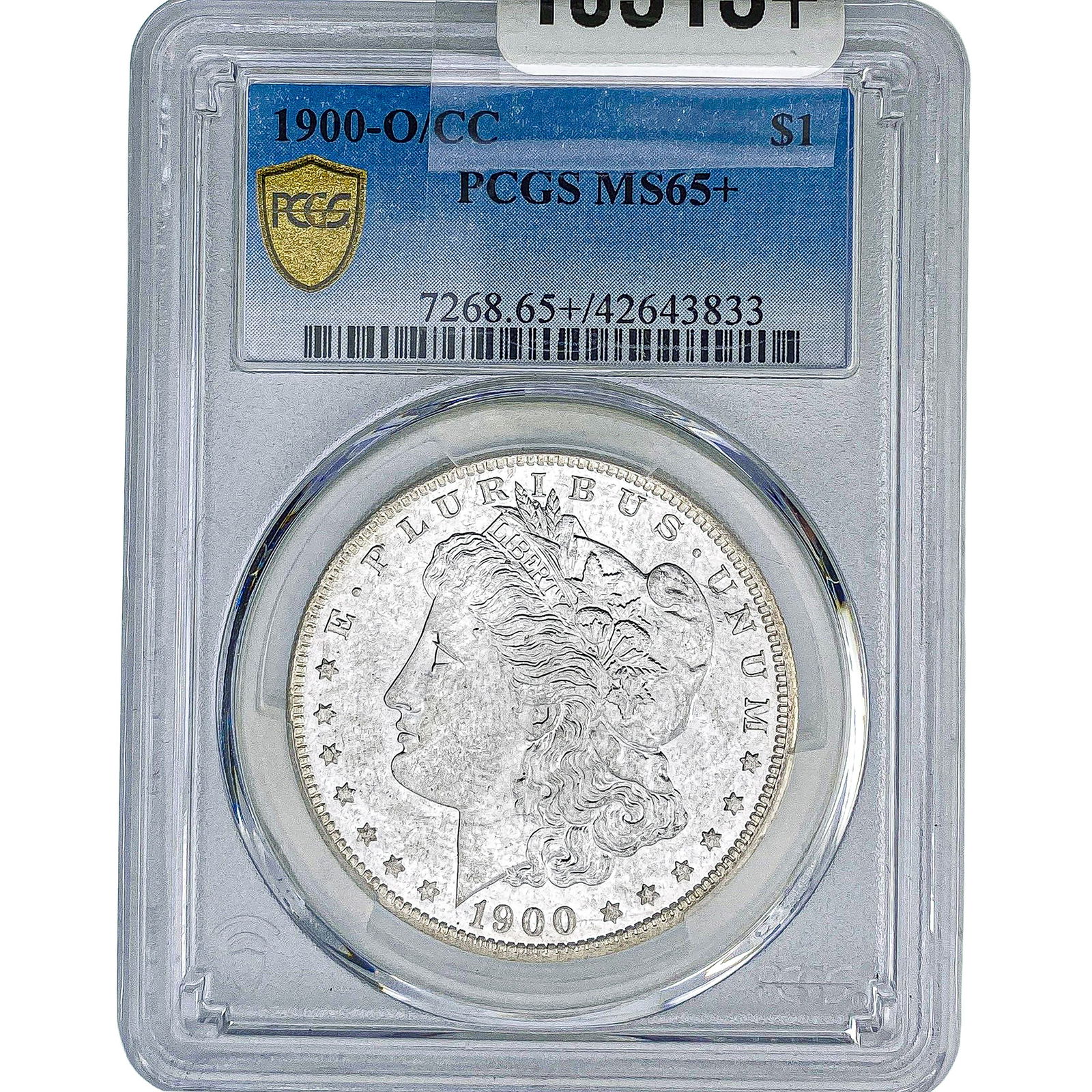 1900-O/CC Morgan Silver Dollar PCGS MS65+: 1900-O/CC Morgan Silver Dollar PCGS MS65+