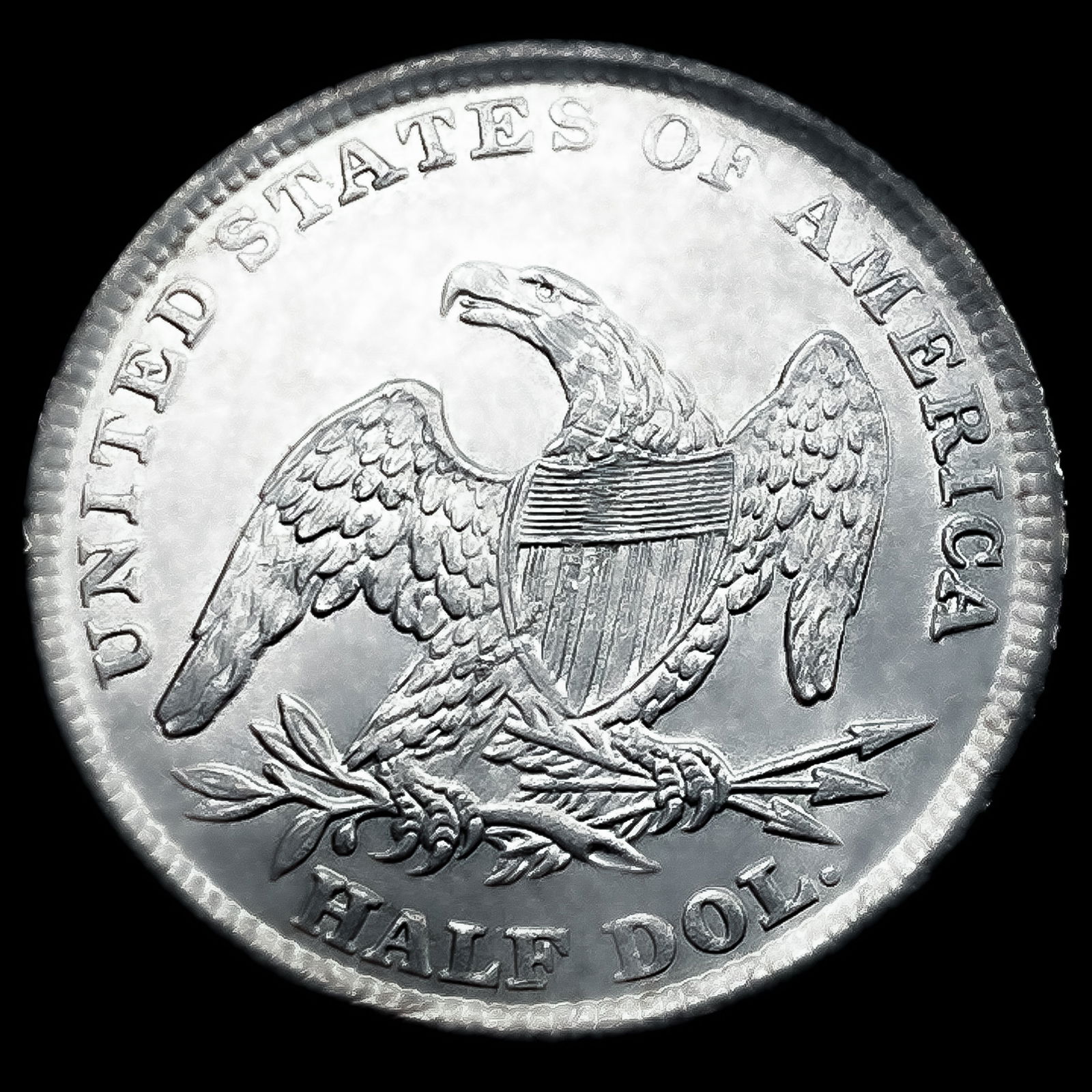 1839 Capped Bust Half Dollar UNCIRCULATED - 2