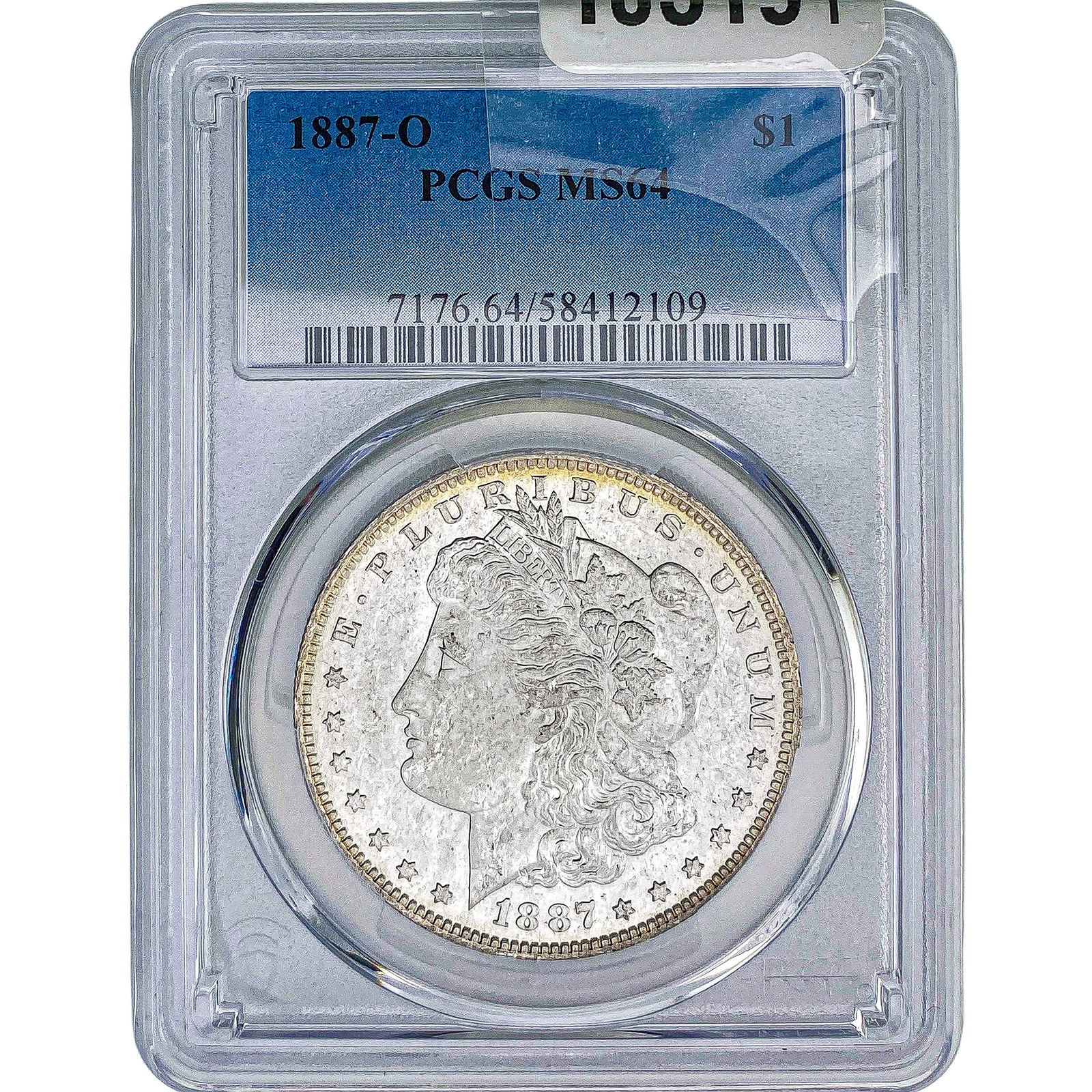 1887-O Morgan Silver Dollar PCGS MS64: 1887-O Morgan Silver Dollar PCGS MS64