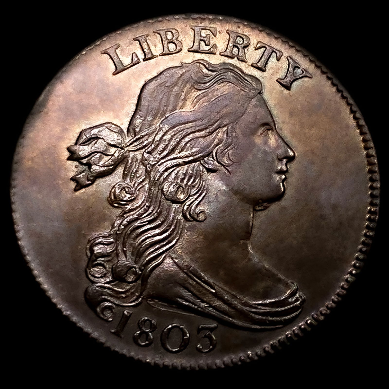 1803 100/000 Draped Bust Large Cent (1 of 2)