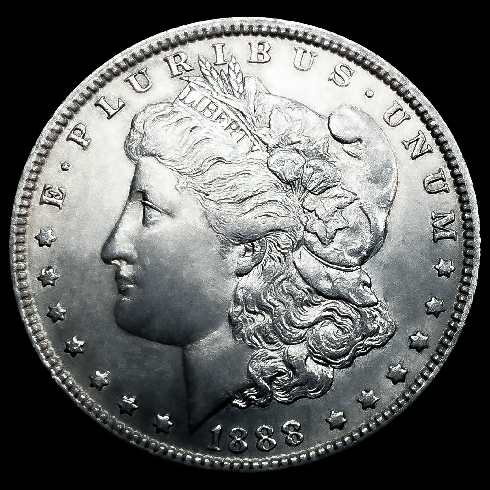 1888-O Hot Lips Morgan Silver Dollar: 1888-O Hot Lips Morgan Silver Dollar