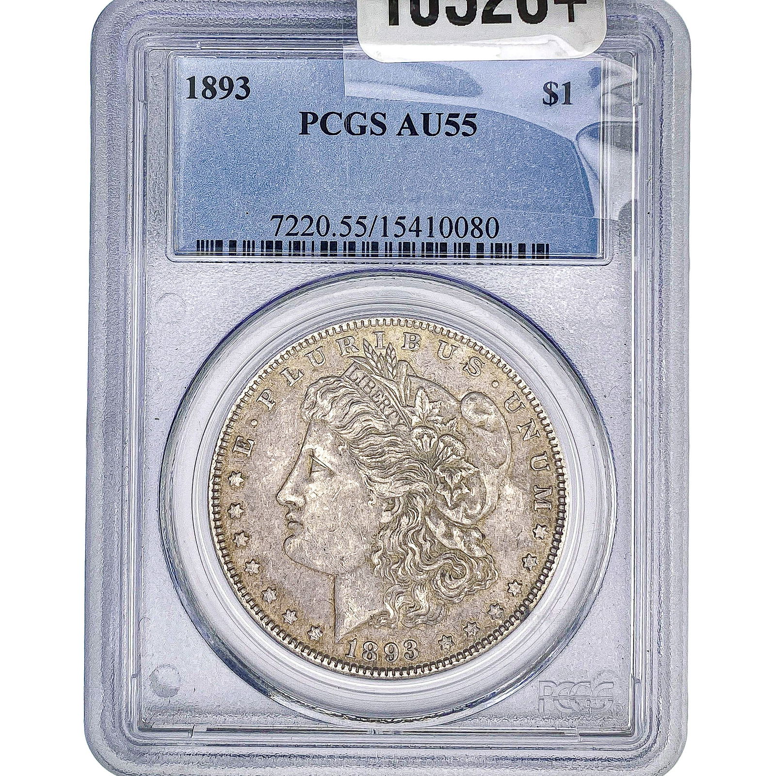1893 Morgan Silver Dollar PCGS AU55: 1893 Morgan Silver Dollar PCGS AU55
