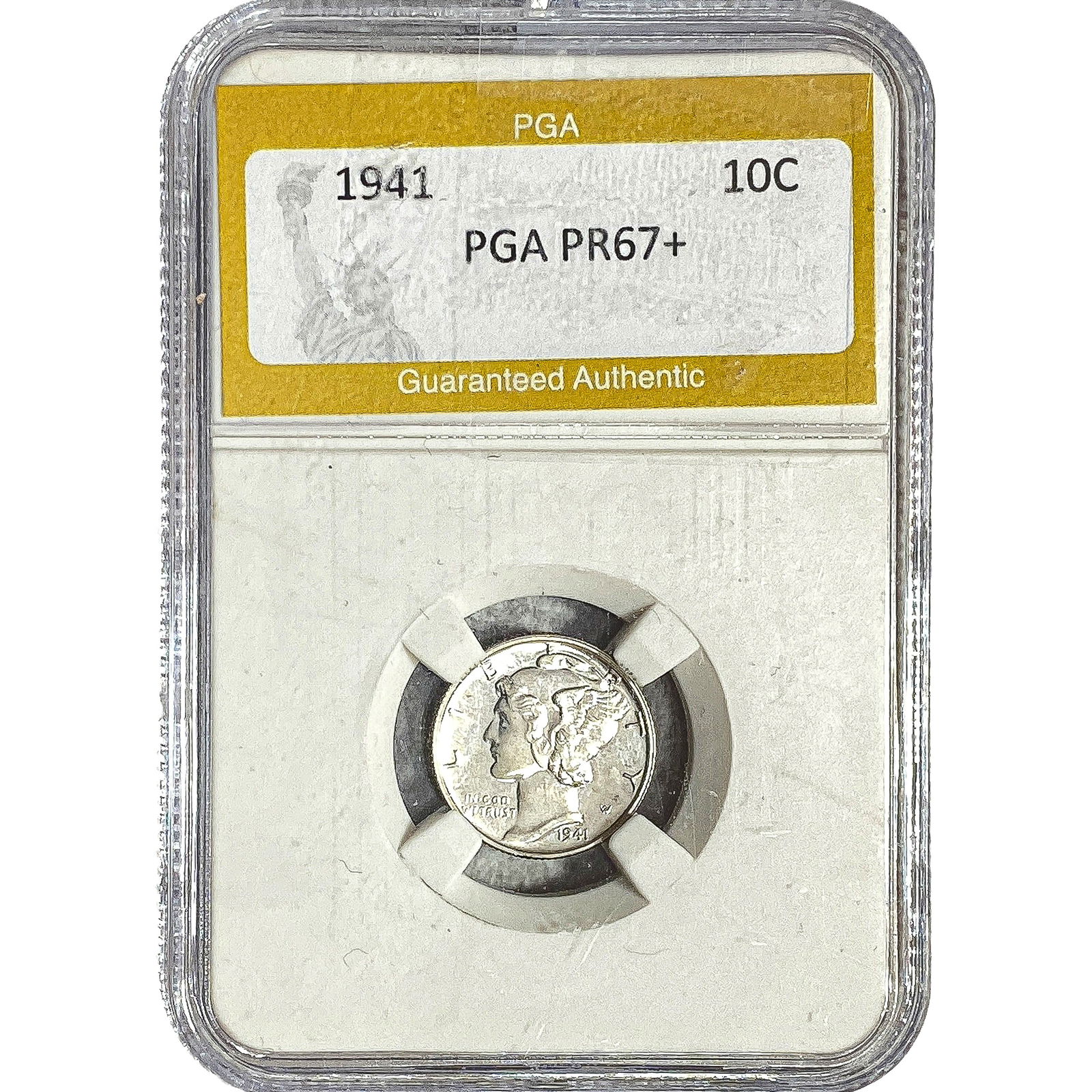 1941 Mercury Silver Dime PGA PR67+: 1941 Mercury Silver Dime PGA PR67+