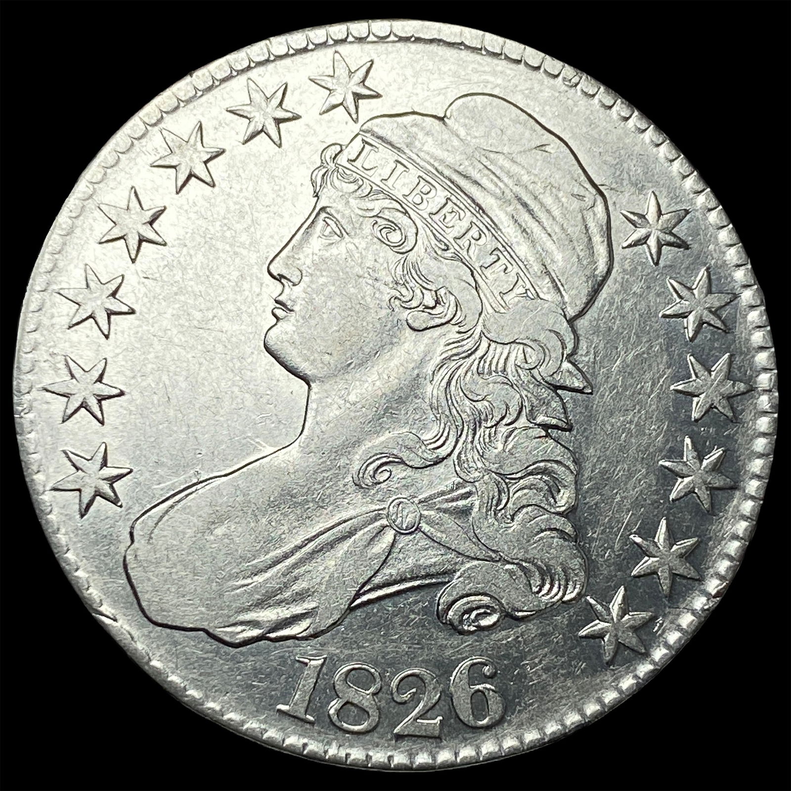 1826 Capped Bust Half Dollar CLOSELY UNCIRCULATED (1 of 2)