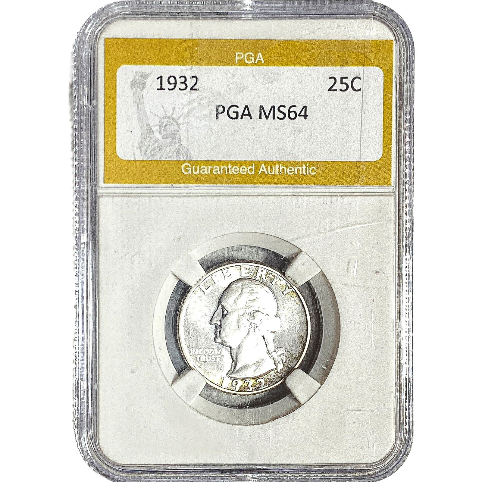 1932 Washington Silver Quarter PGA MS64: 1932 Washington Silver Quarter PGA MS64