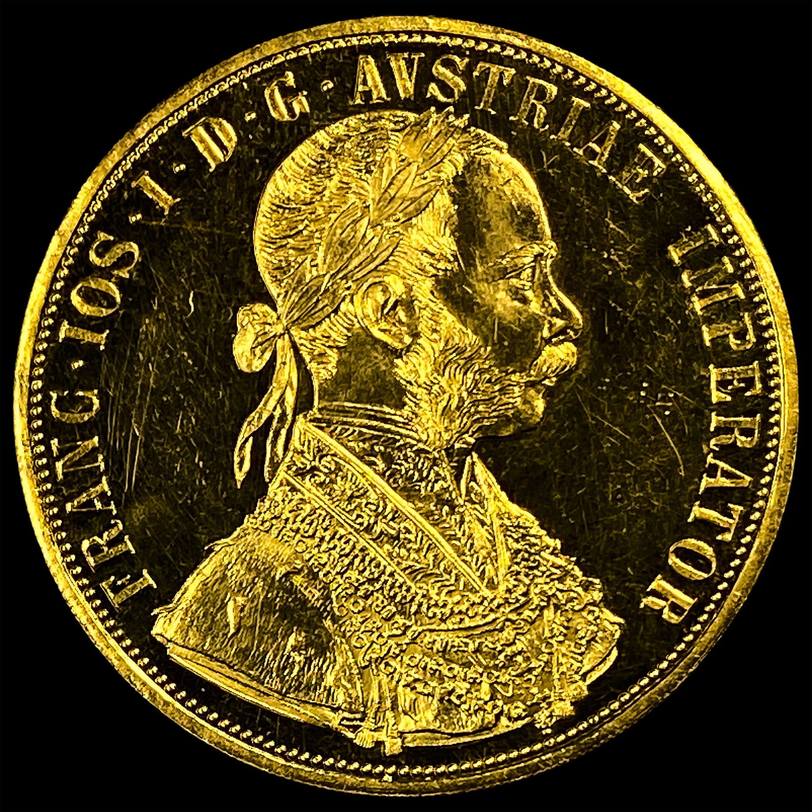 1915 Austria Gold 4 Ducat (Restrike) UNCIRCULATED (1 of 2)