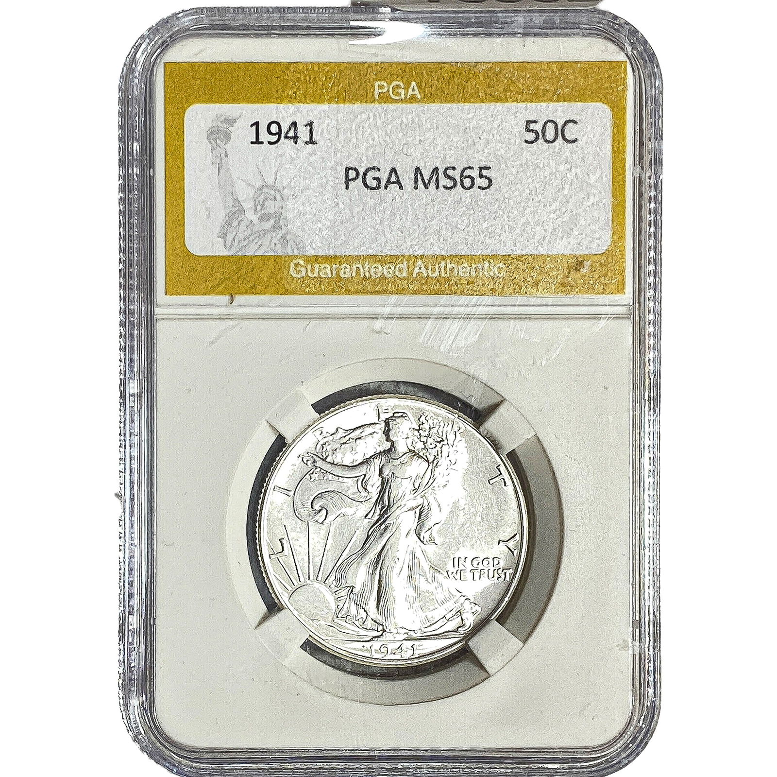 1941 Walking Liberty Half Dollar PGA MS65: 1941 Walking Liberty Half Dollar PGA MS65