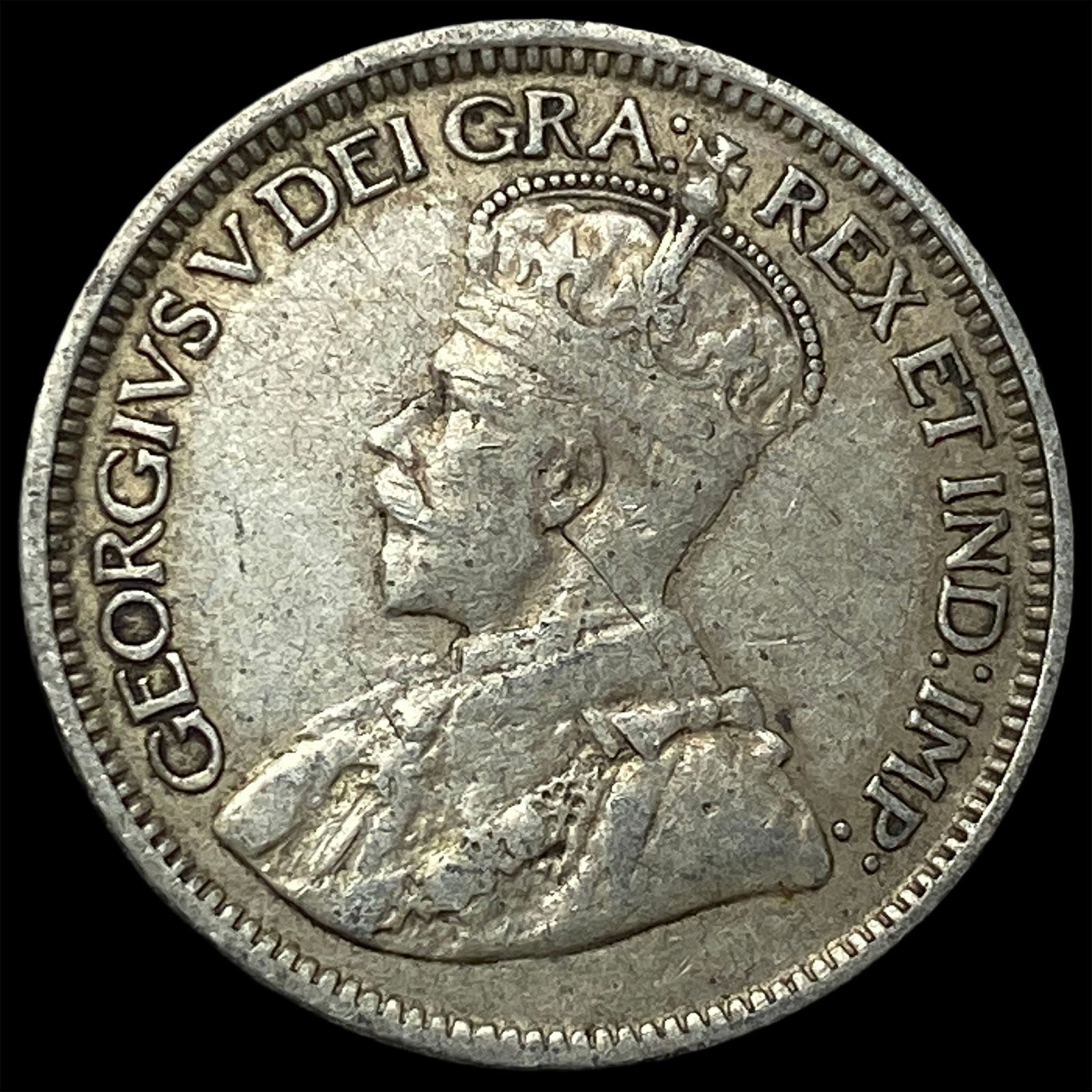 1917 Newfoundland Silver 10 Cents NEARLY UNCIRCULATED: 1917 Newfoundland Silver 10 Cents NEARLY UNCIRCULATED