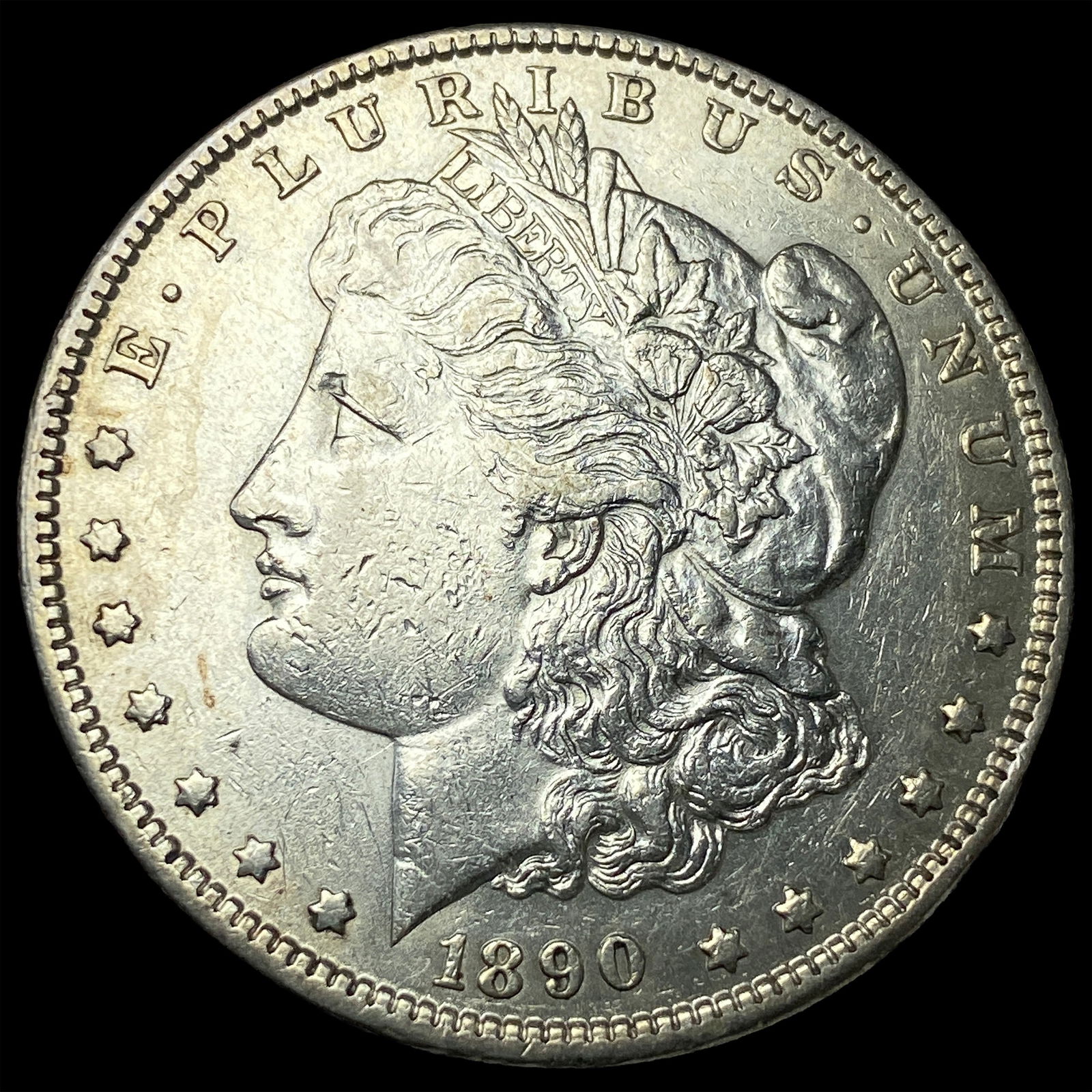 1890 Morgan Silver Dollar CLOSELY UNCIRCULATED: 1890 Morgan Silver Dollar CLOSELY UNCIRCULATED