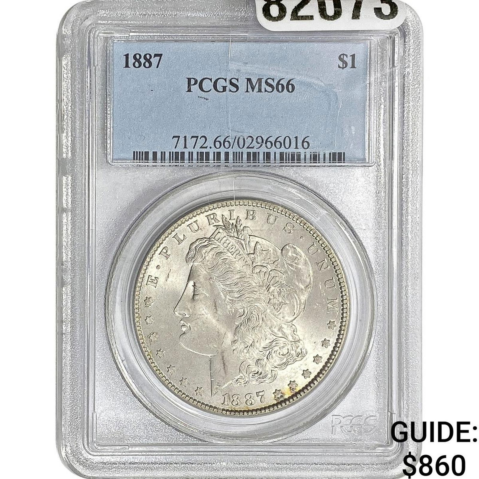 1887 Morgan Silver Dollar PCGS MS66 (1 of 2)