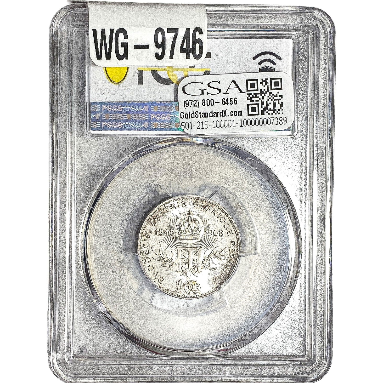 1908 Austria Silver Corona PCGS MS64 - 2