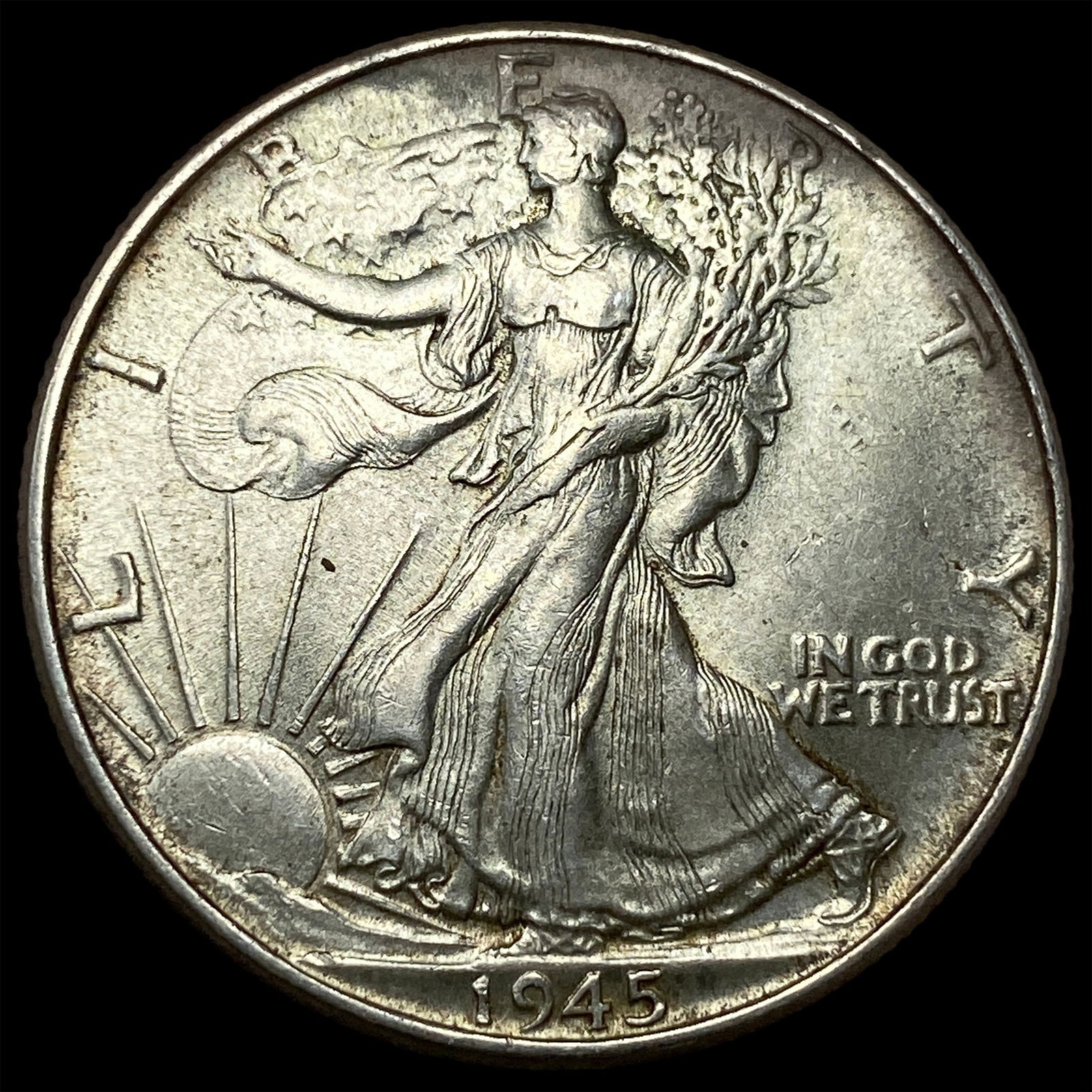 1945-S Silver Walking Liberty Half Dollar UNCIRCULATED (1 of 2)