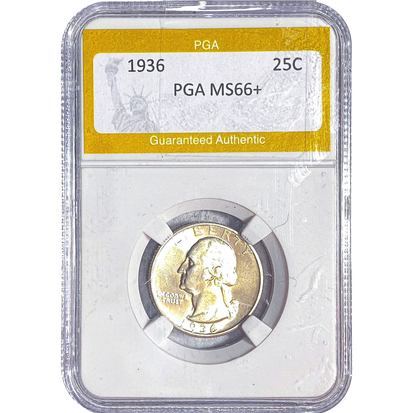 1936 Washington Silver Quarter PGA MS66+: 1936 Washington Silver Quarter PGA MS66+