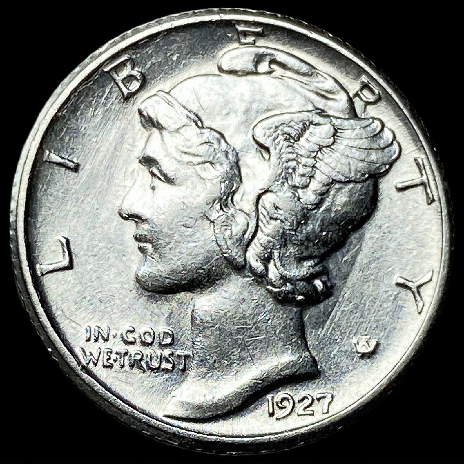 1927 Mercury Dime CLOSELY UNCIRCULATED (1 of 2)