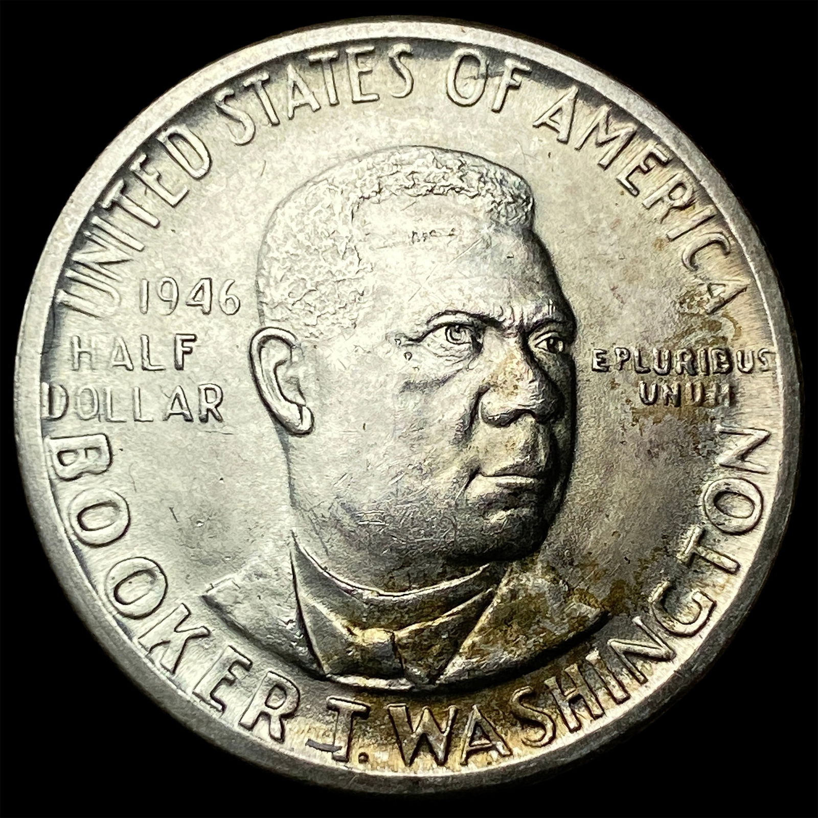 1946-D Silver Half Dollar Booker T. Washington UNCIRCULATED: 1946-D Silver Half Dollar Booker T. Washington UNCIRCULATED
