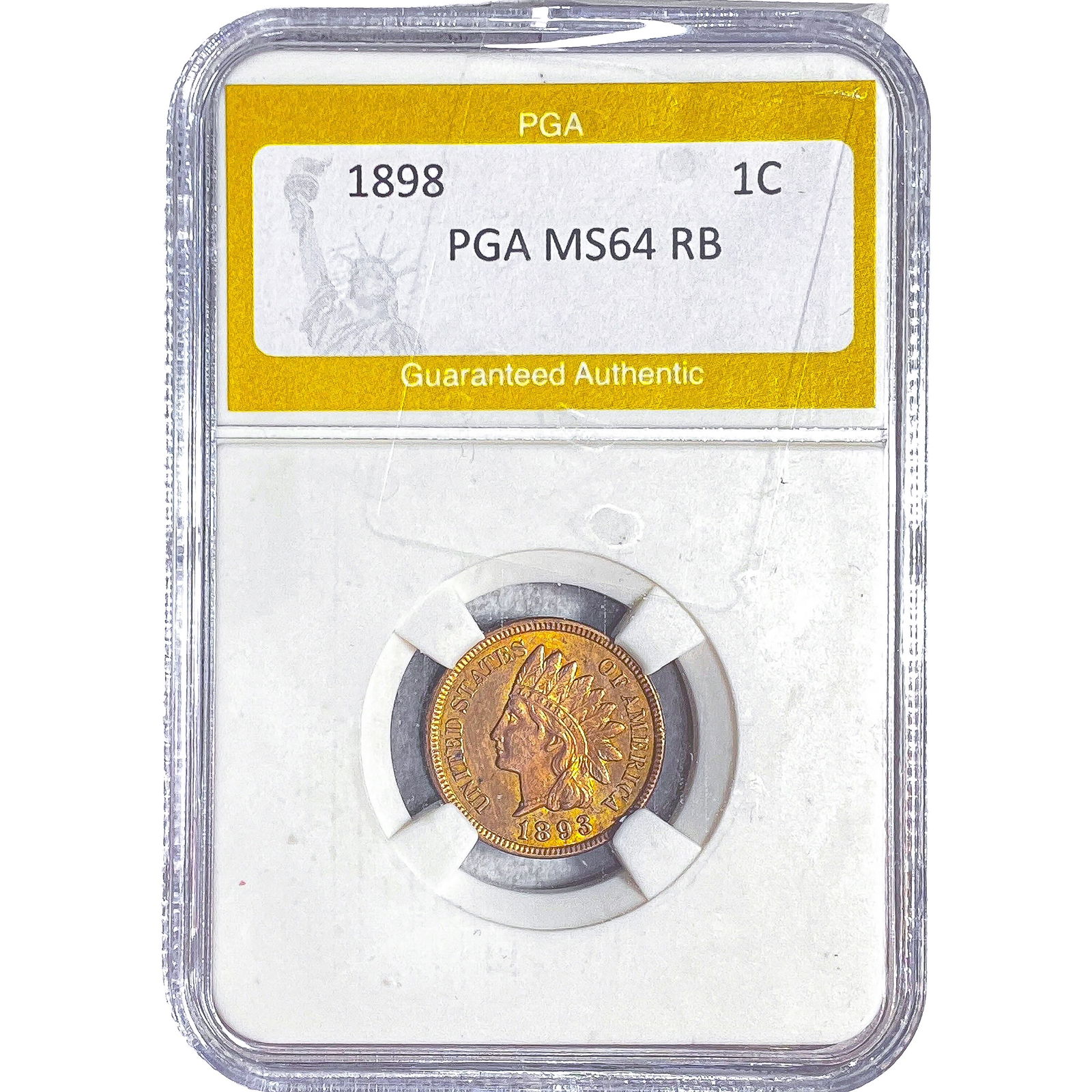 1898 Indian Head Cent PGA MS64 RB (1 of 2)