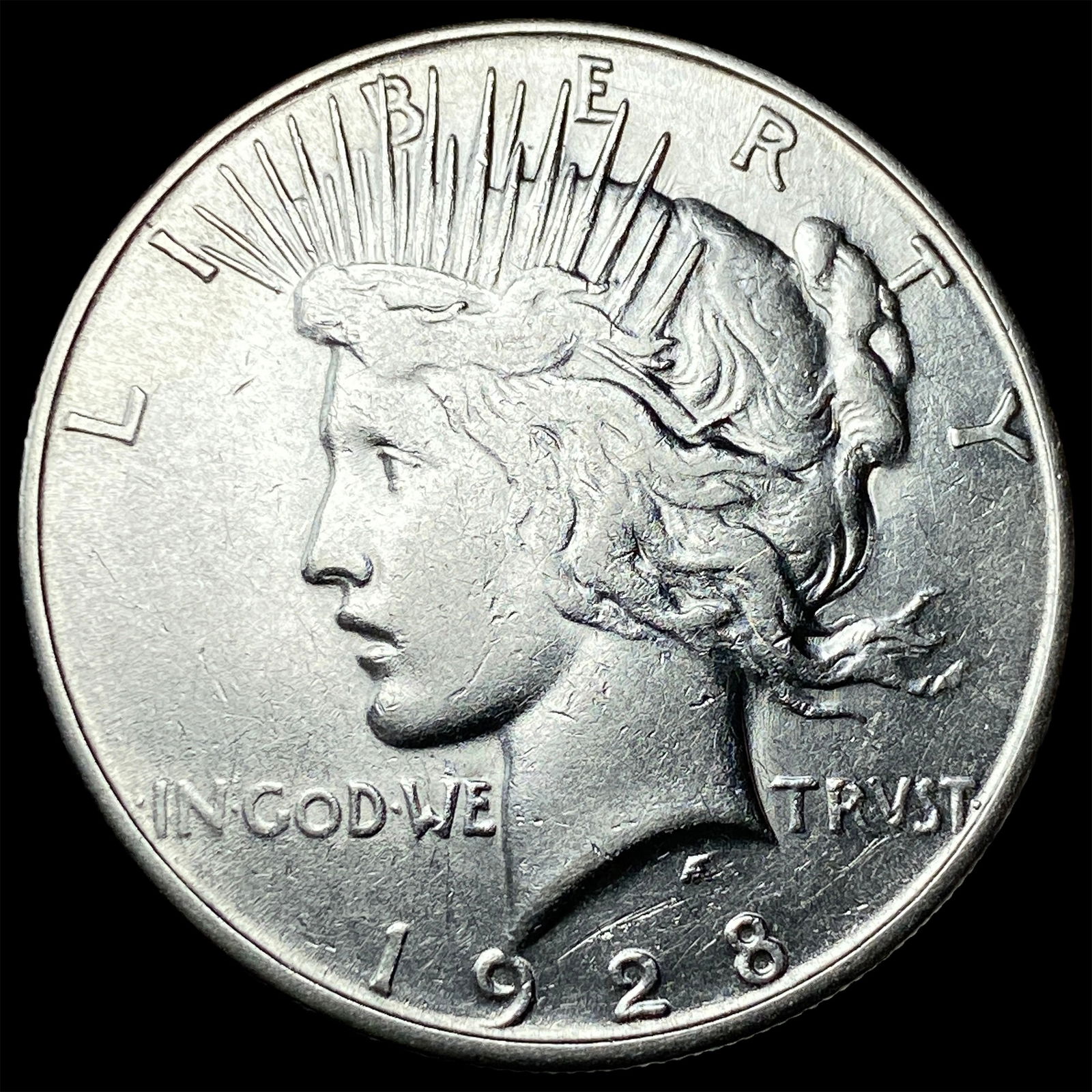 1928-S Silver Peace Dollar NEARLY UNCIRCULATED: 1928-S Silver Peace Dollar NEARLY UNCIRCULATED