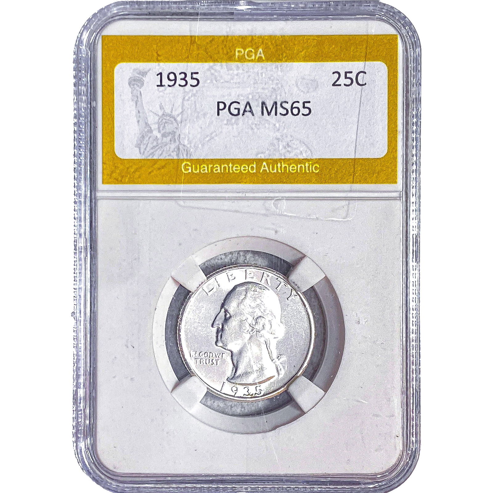 1935 Washington Silver Quarter PGA MS65 (1 of 2)