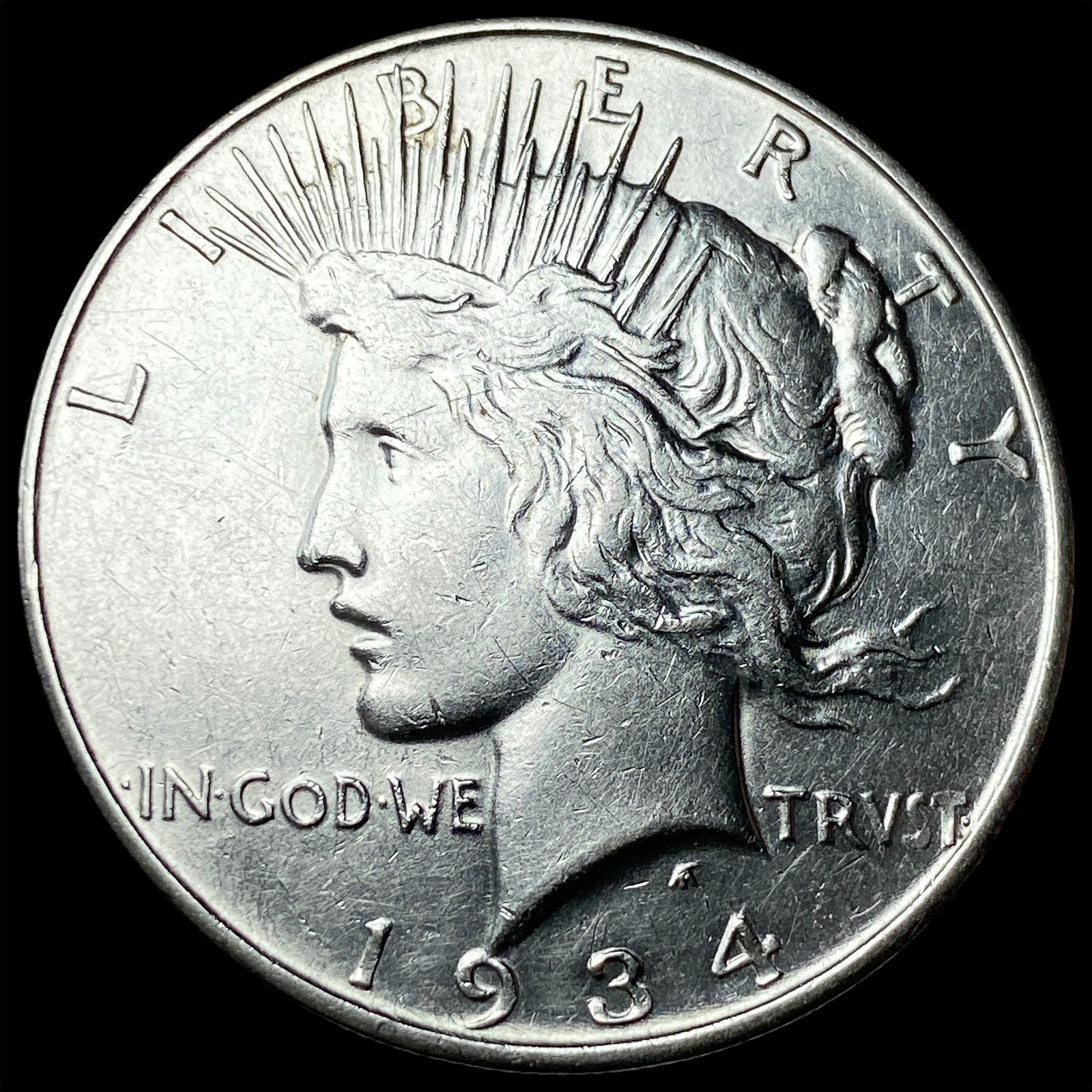 1934-D Silver Peace Dollar CLOSELY UNCIRCULATED (1 of 2)