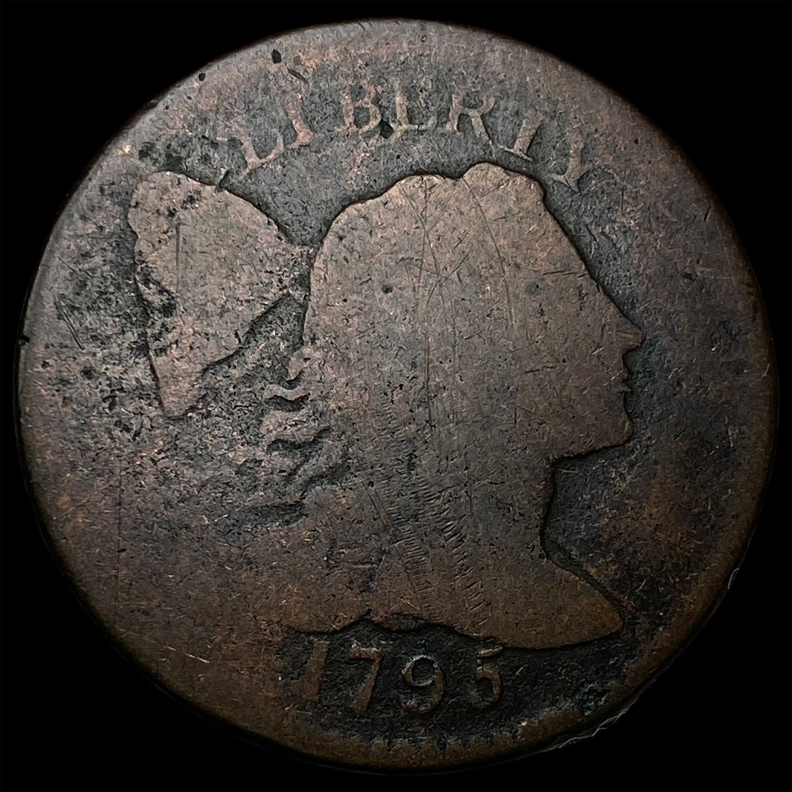 1795 Liberty Cap Large Cent NICELY CIRCULATED: 1795 Liberty Cap Large Cent NICELY CIRCULATED