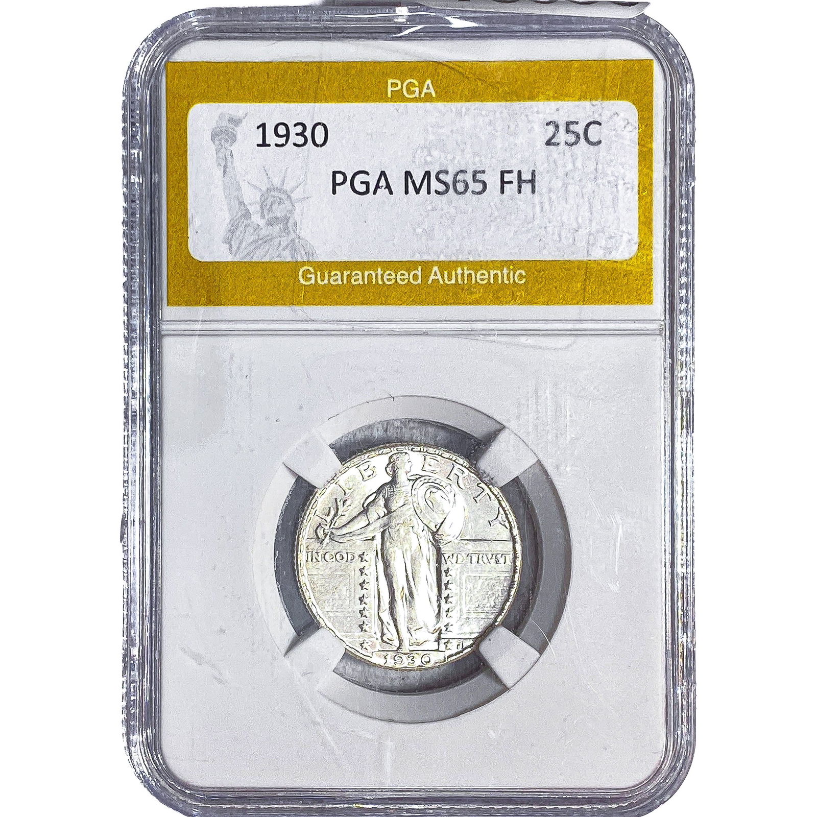 1930 Standing Liberty Quarter PGA MS65 FH: 1930 Standing Liberty Quarter PGA MS65 FH
