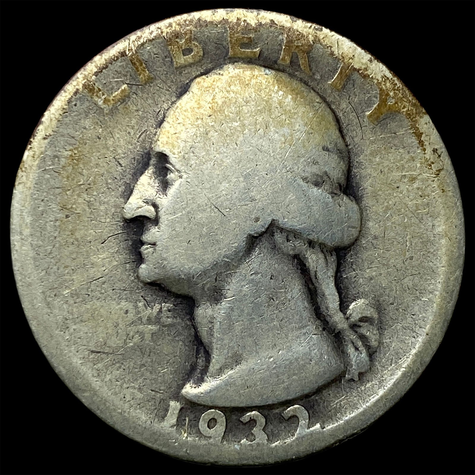 1932-D Silver Washington Quarter NICELY CIRCULATED: 1932-D Silver Washington Quarter NICELY CIRCULATED