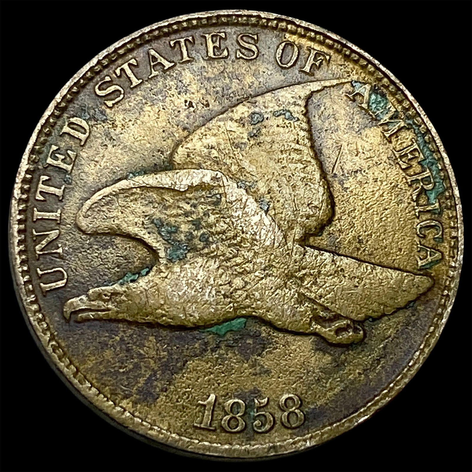 1858 Copper-Nickel Flying Eagle Cent HIGH GRADE: 1858 Copper-Nickel Flying Eagle Cent HIGH GRADE