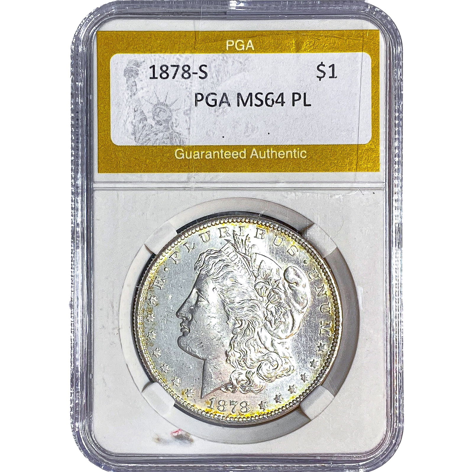 1878-S Morgan Silver Dollar PGA MS64 PL (1 of 2)