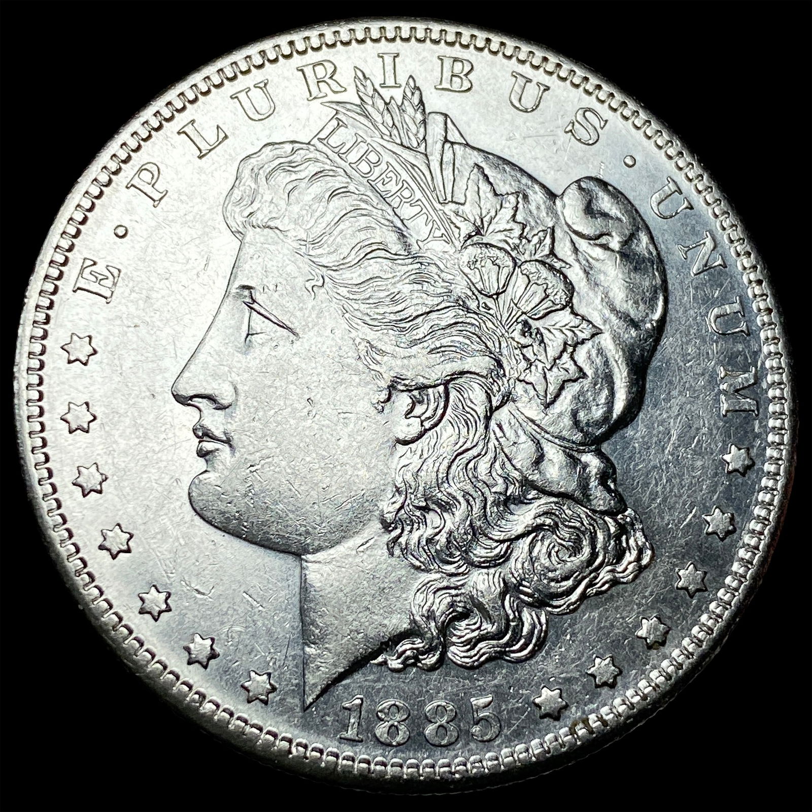 1885-S Silver Morgan Dollar CLOSELY UNCIRCULATED (1 of 2)