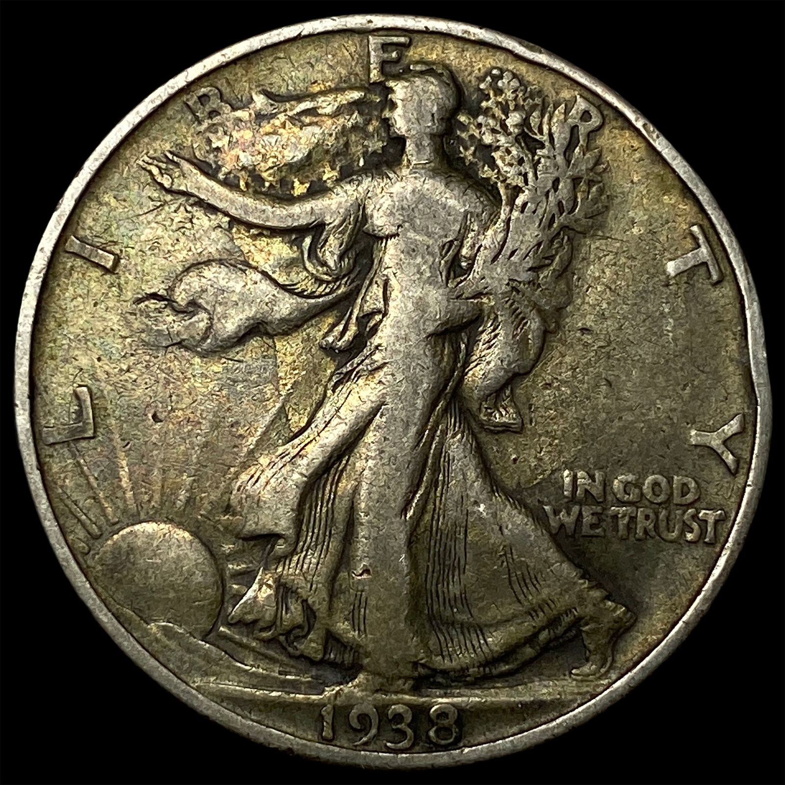 1938-D Silver Half Dollar Walking Liberty HIGH GRADE (1 of 2)