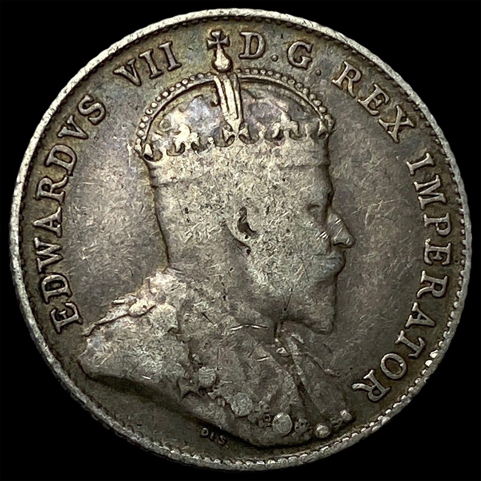 1908 Canada Silver 10 Cents ABOUT UNCIRCULATED: 1908 Canada Silver 10 Cents ABOUT UNCIRCULATED