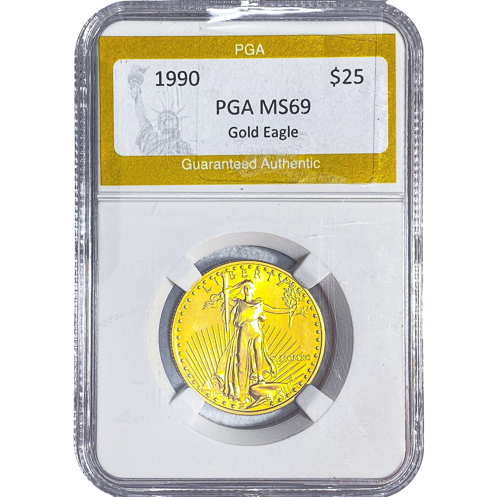 1990 1/2oz $25 Gold Eagle PGA MS69: 1990 1/2oz $25 Gold Eagle PGA MS69