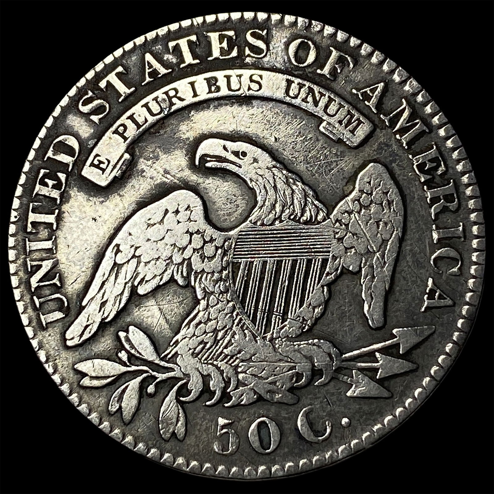 1830 Capped Bust Half Dollar ABOUT UNCIRCULATED - 2