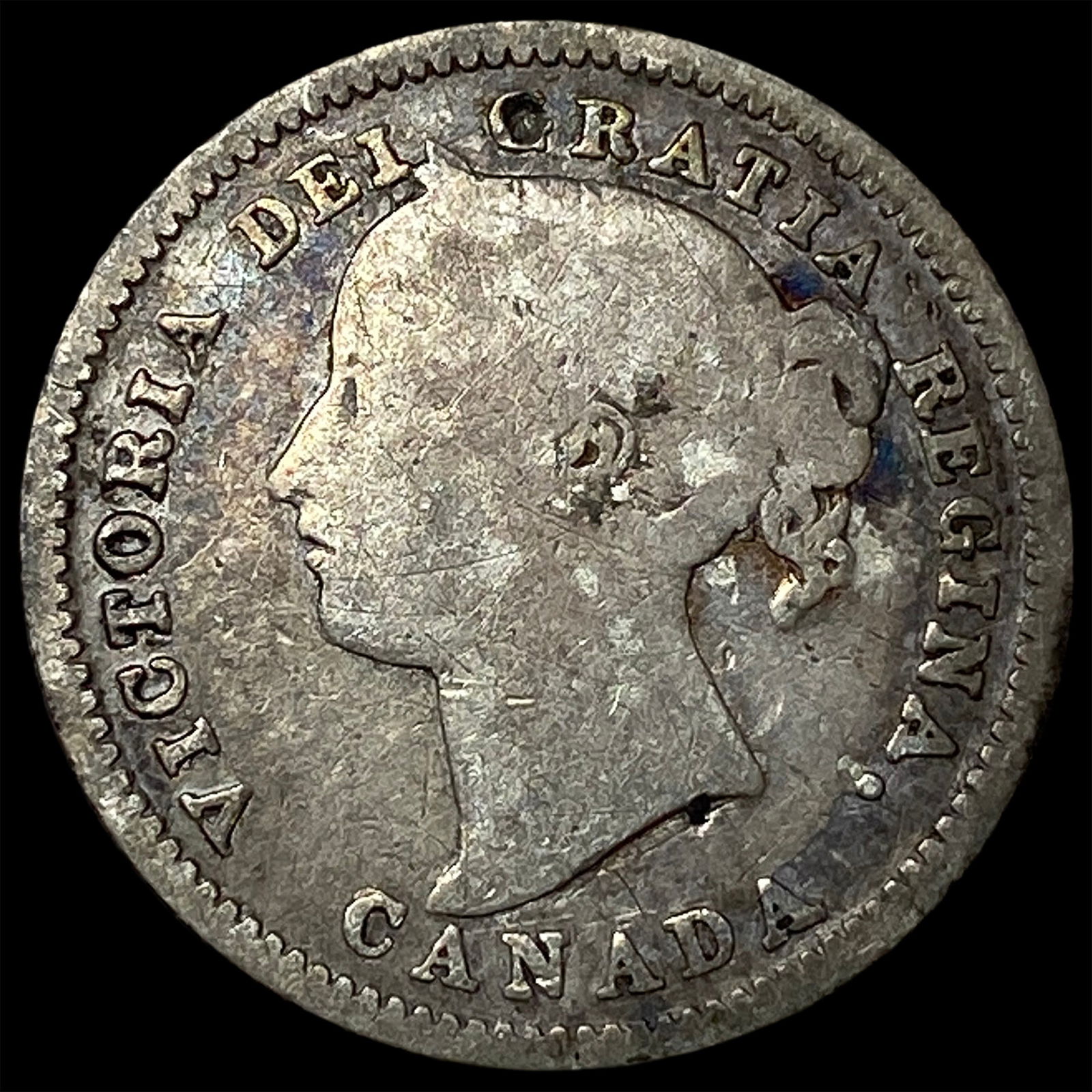 1885 Canada Silver 10 Cents NICELY CIRCULATED: 1885 Canada Silver 10 Cents NICELY CIRCULATED
