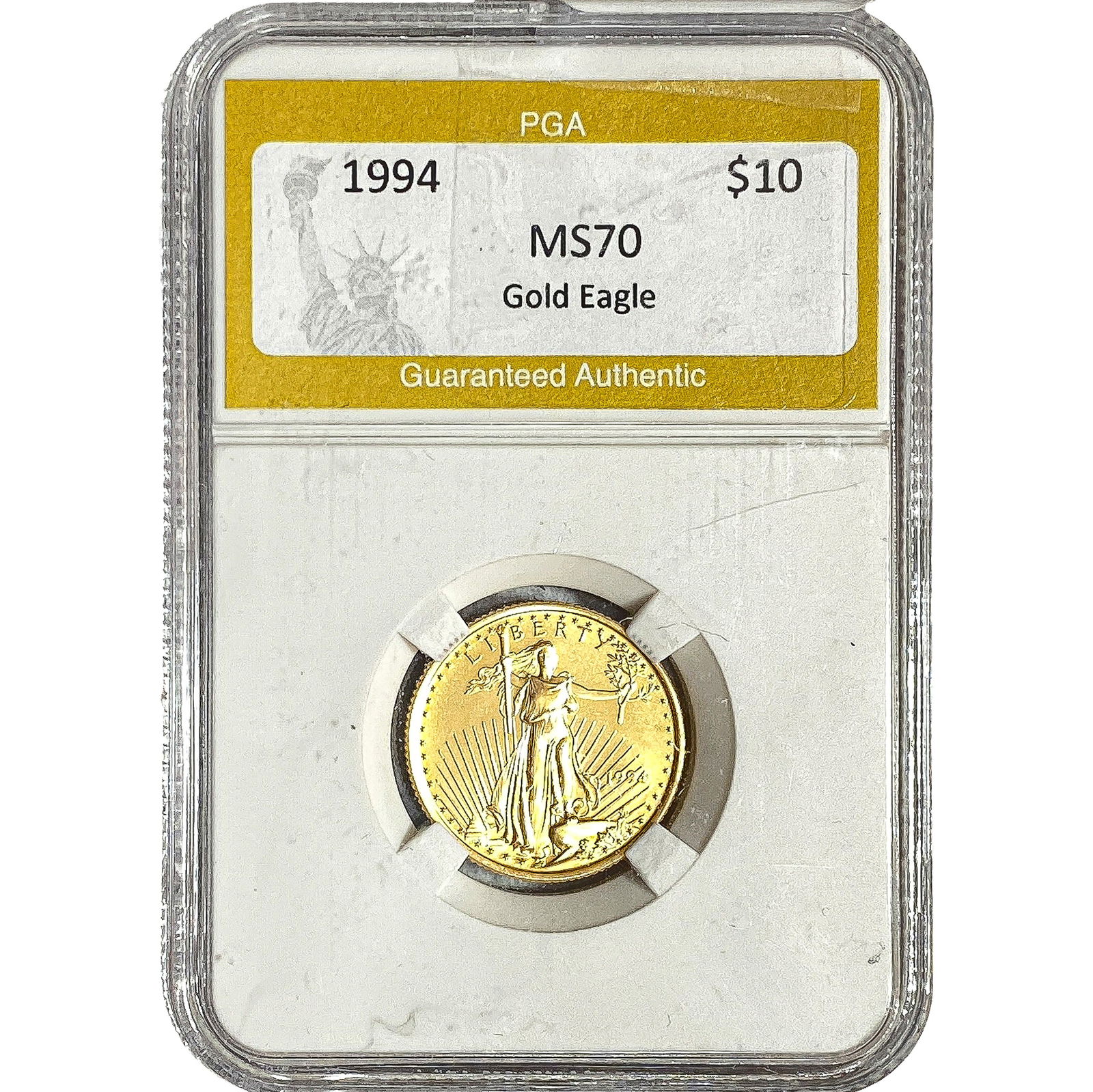 1994 1/4oz $10 Gold Eagle PGA MS70 (1 of 2)