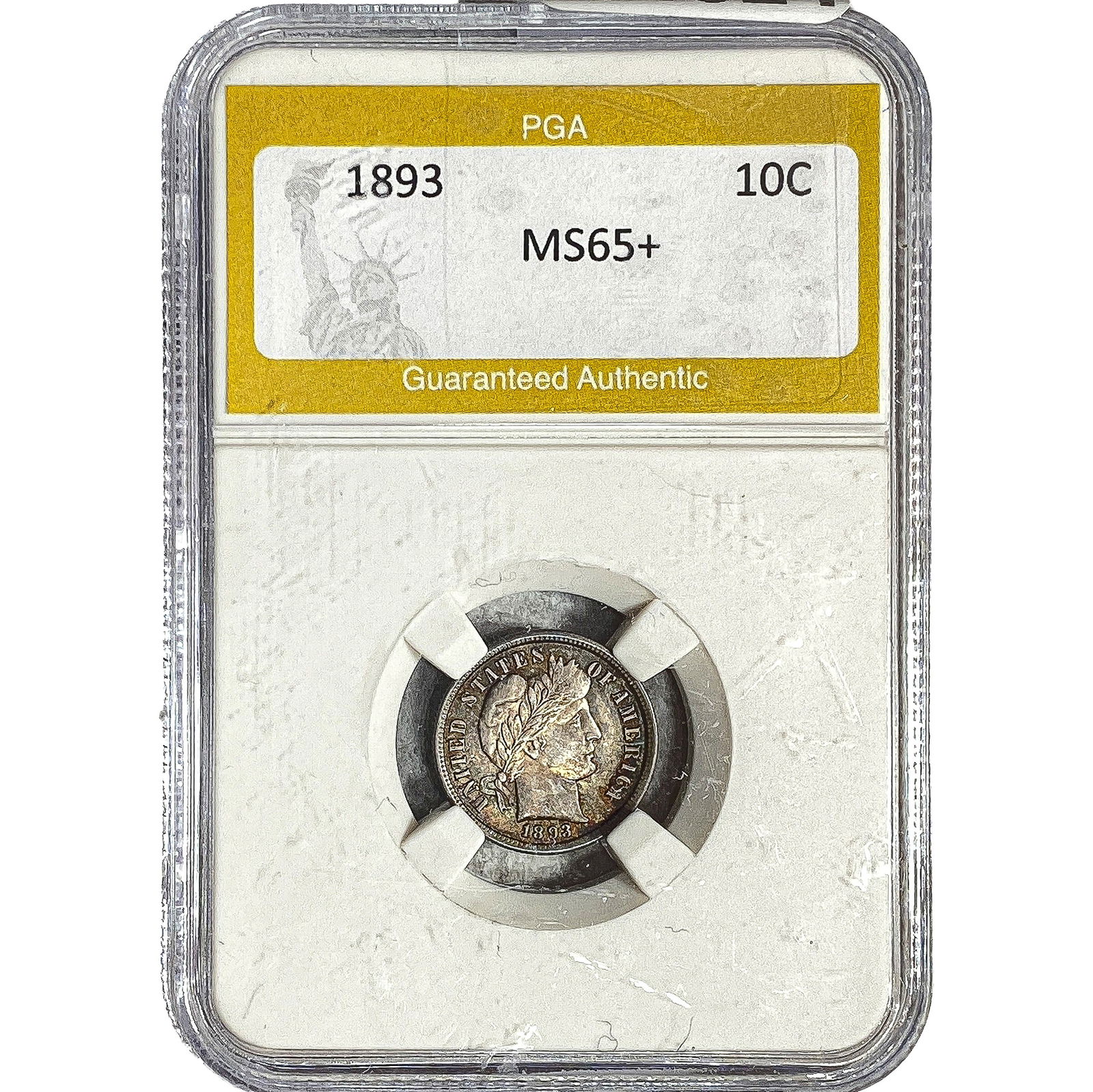 1893 Barber Dime PGA MS65+ (1 of 2)