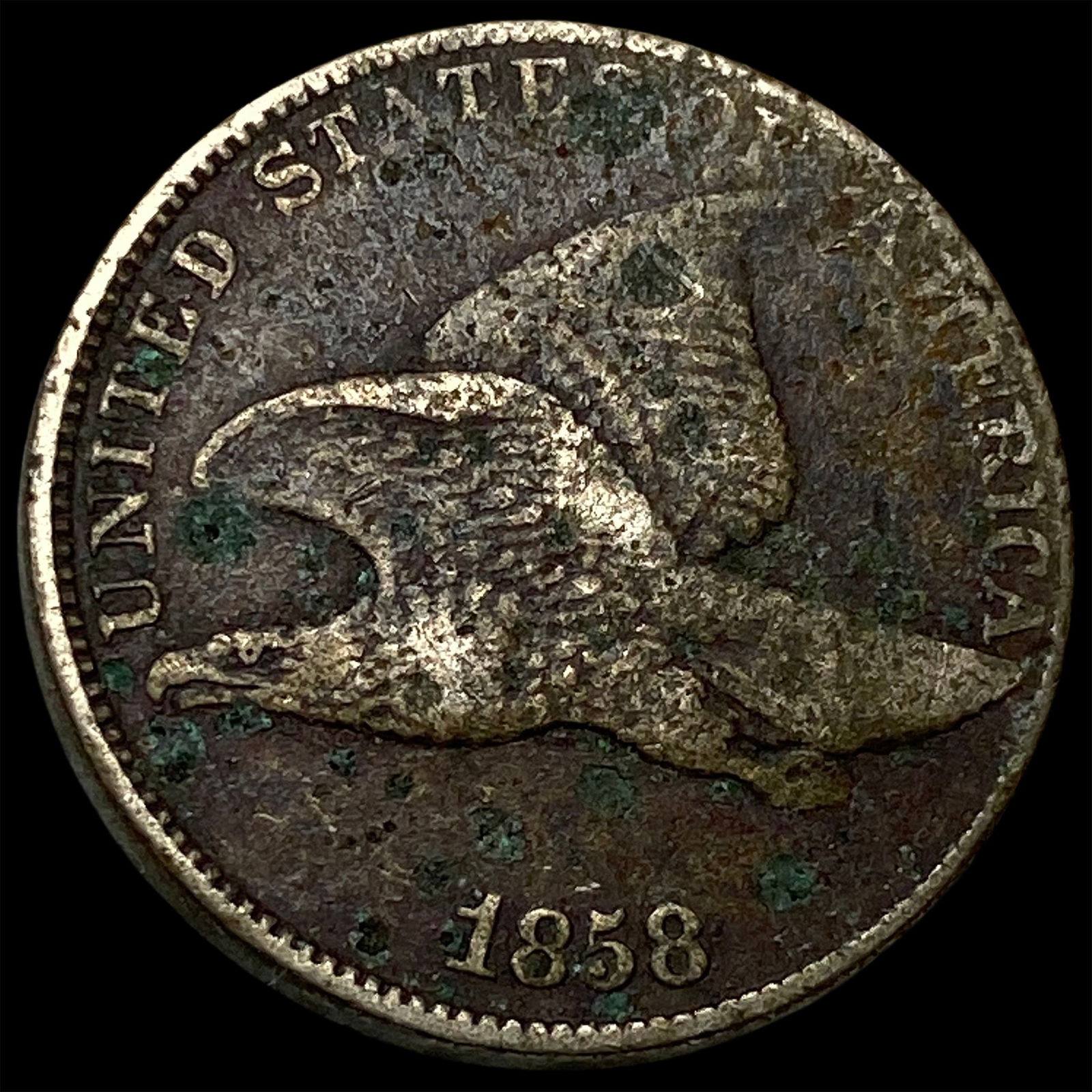 1858 Copper-Nickel Flying Eagle Cent HIGH GRADE: 1858 Copper-Nickel Flying Eagle Cent HIGH GRADE
