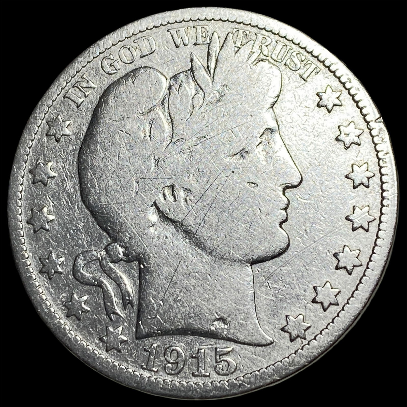 1915 Barber Half Dollar NICELY CIRCULATED (1 of 2)