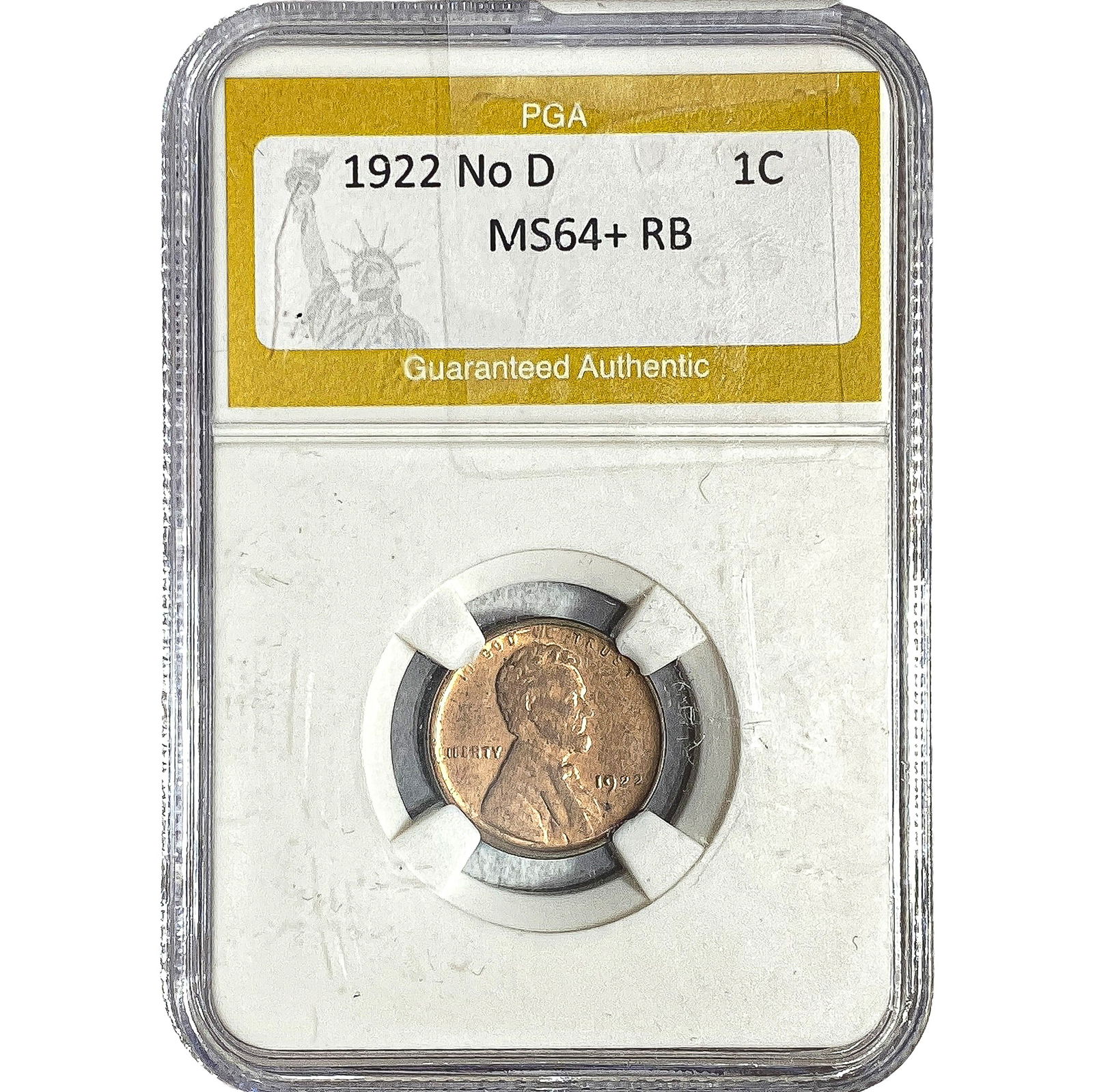 1922 No D Wheat Cent PGA MS64+ RB (1 of 2)