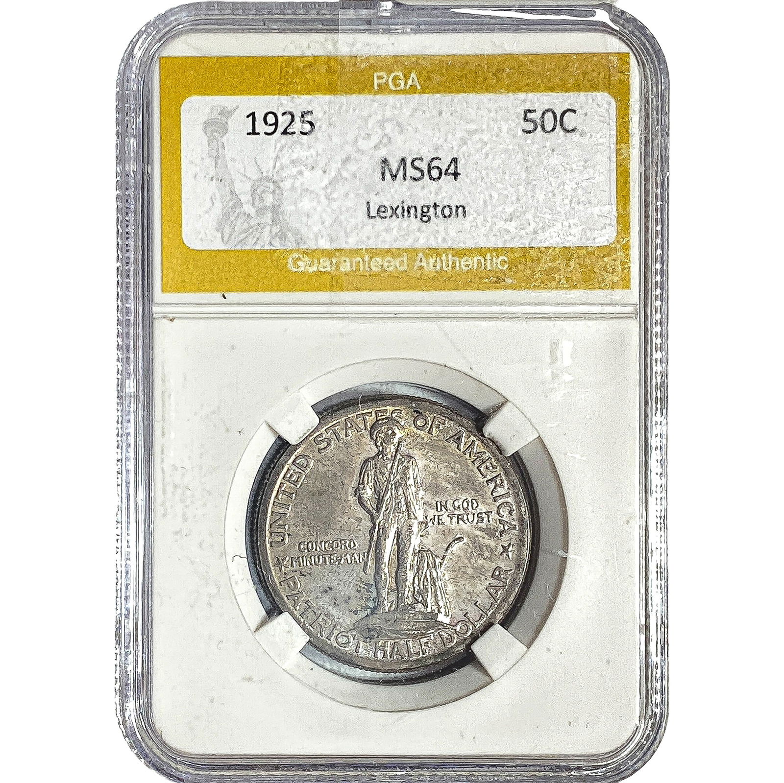 1925 Lexington Half Dollar PGA MS64: 1925 Lexington Half Dollar PGA MS64