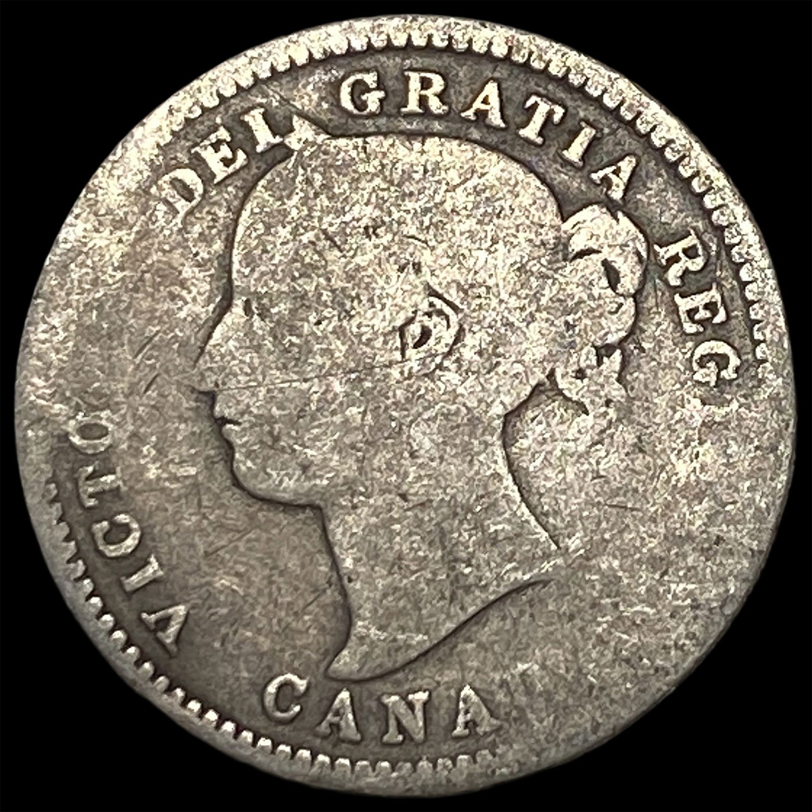 1875-H Silver 10 Cents Canada ABOUT UNCIRCULATED (1 of 2)
