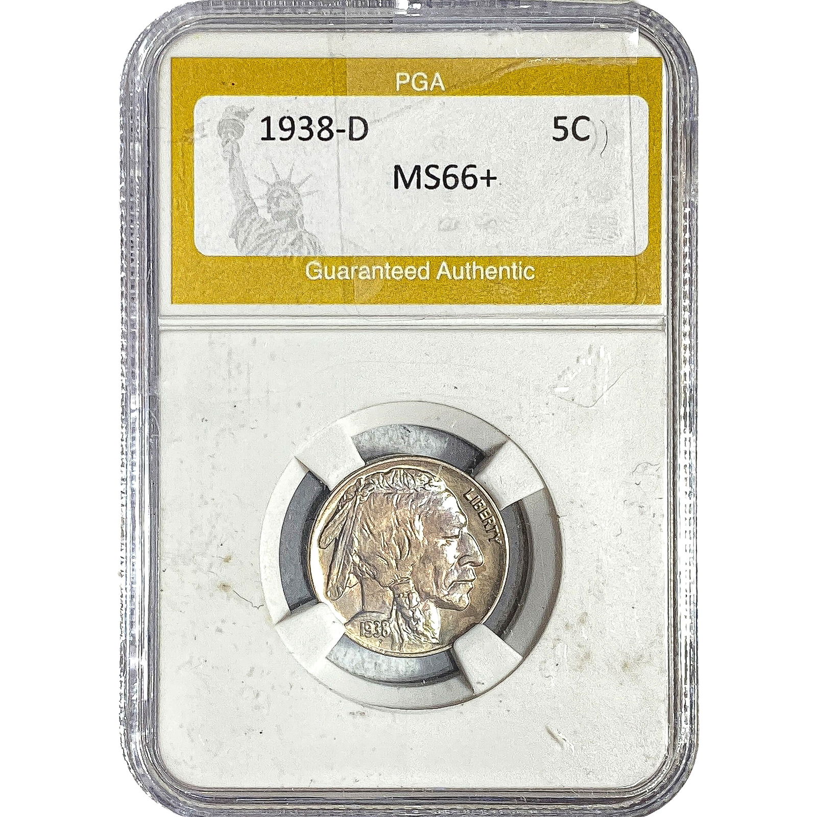 1938-D Buffalo Nickel PGA MS66+ (1 of 2)