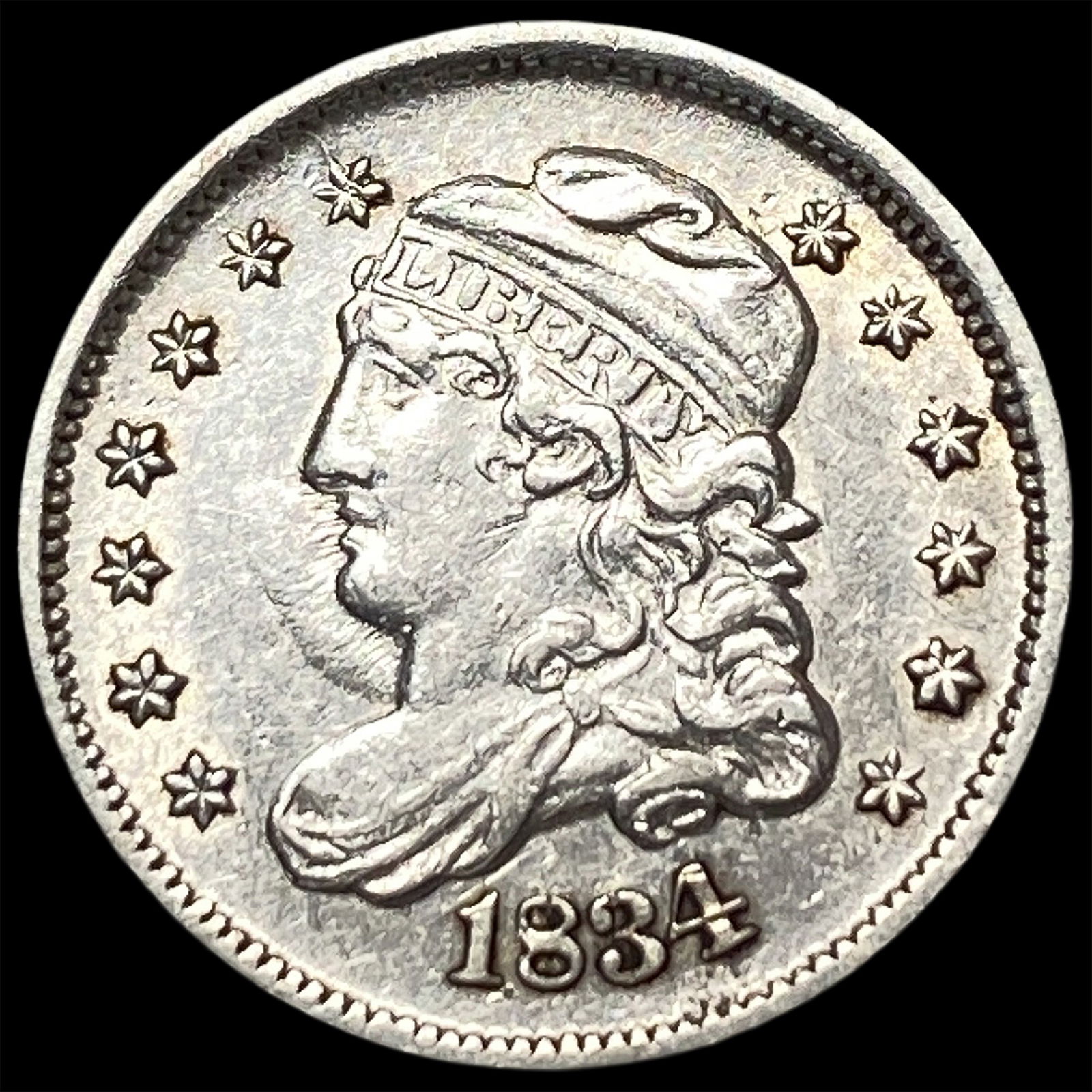 1834 Capped Bust Half Dime UNCIRCULATED (1 of 2)