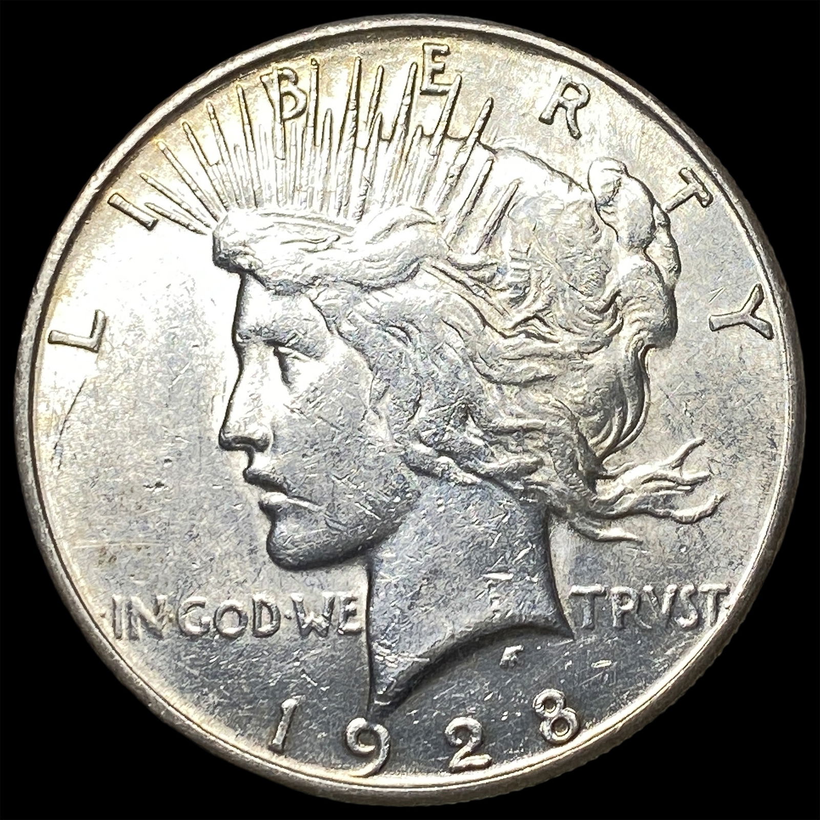 1928-S Silver Peace Dollar CLOSELY UNCIRCULATED: 1928-S Silver Peace Dollar CLOSELY UNCIRCULATED